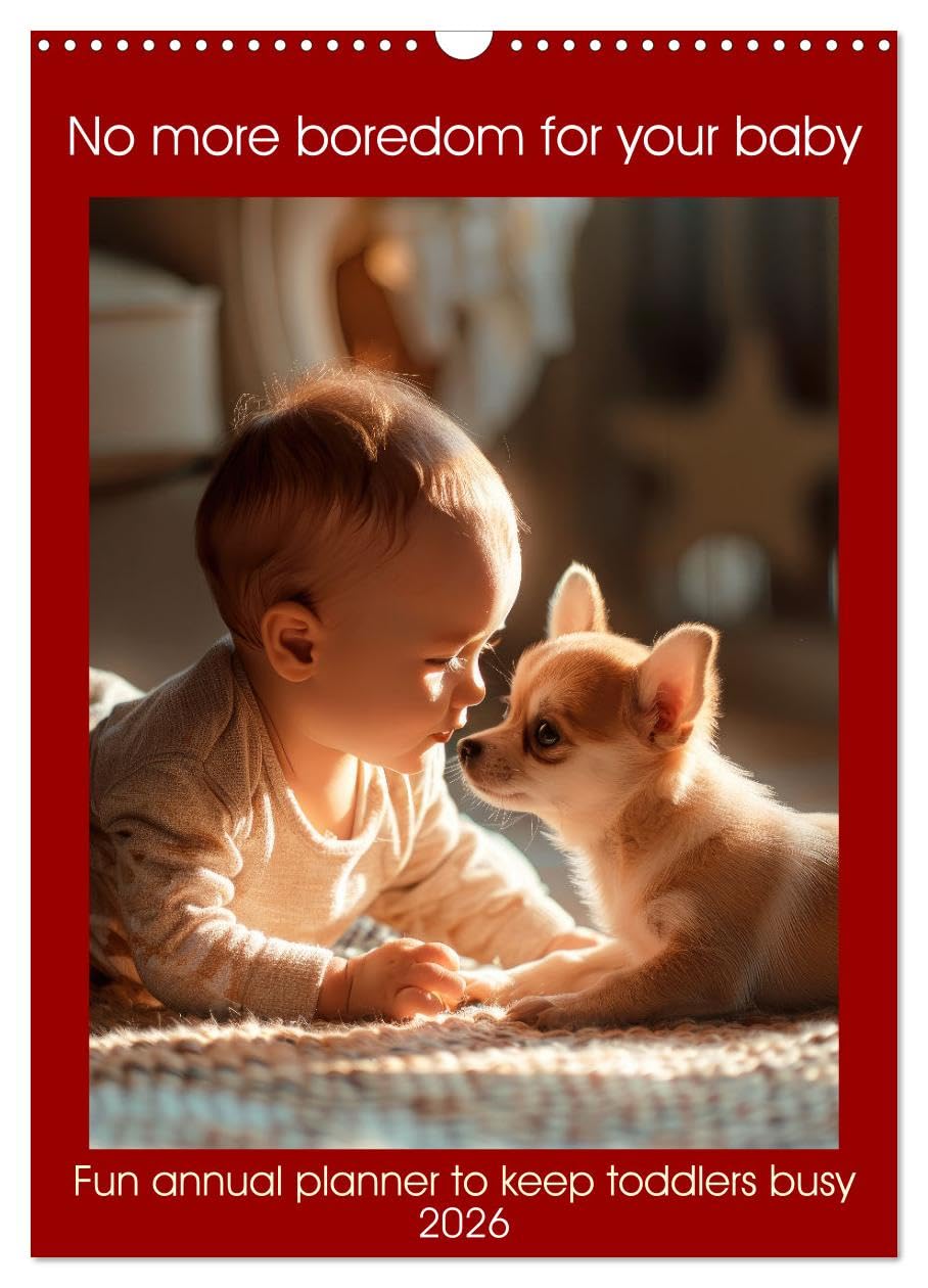 No more boredom for your baby (Wall Calendar 2026 DIN A3 portrait), CALVENDO 12 Month Wall Calendar: Fun annual planner to keep toddlers busy Psychology