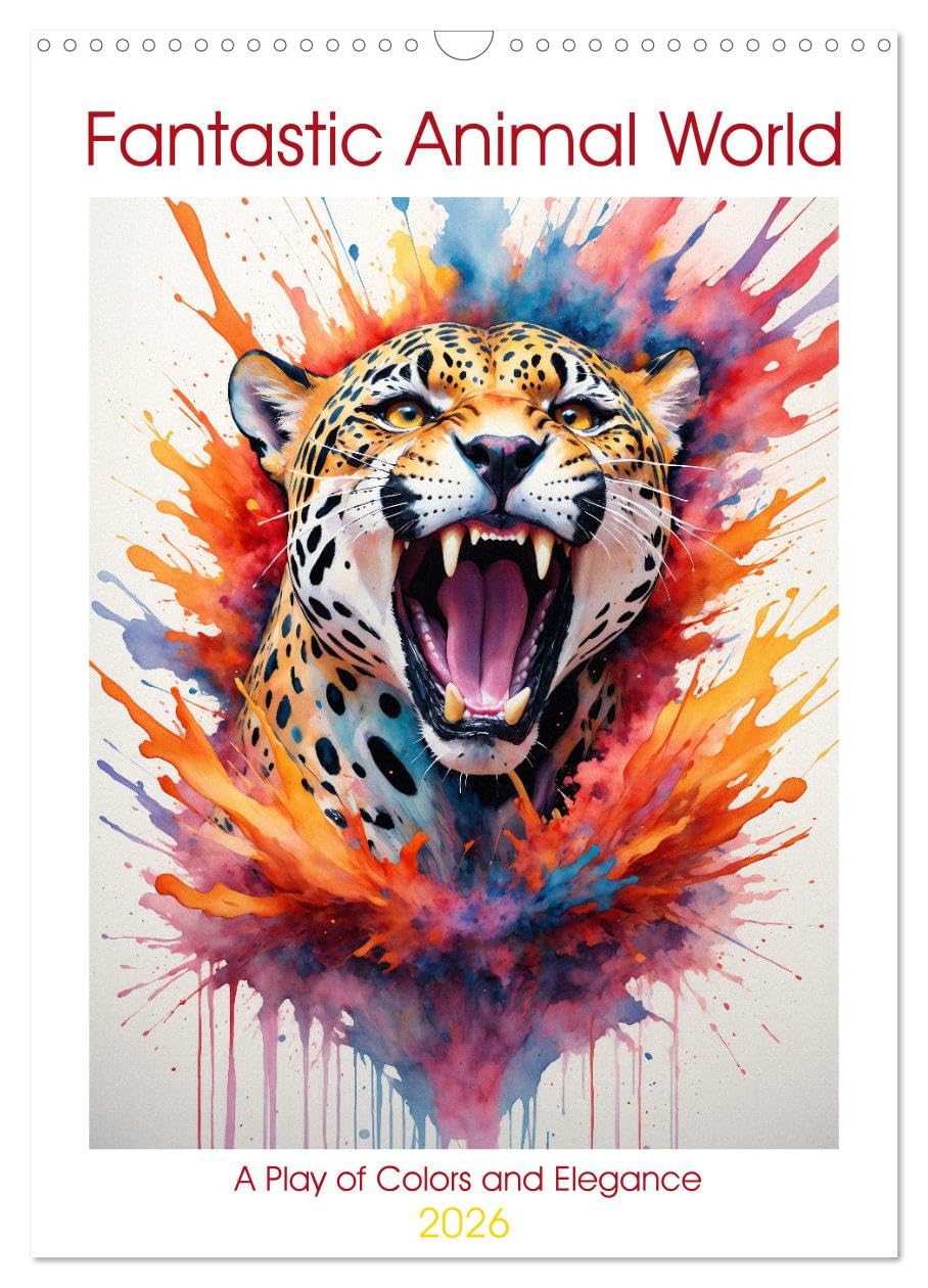 Fantastic Animal World: A Play of Colors and Elegance (Wall Calendar 2026 DIN A3 portrait), CALVENDO 12 Month Wall Calendar: Immerse yourself in the ... brings the diversity of nature to life. Film, Art & Culture