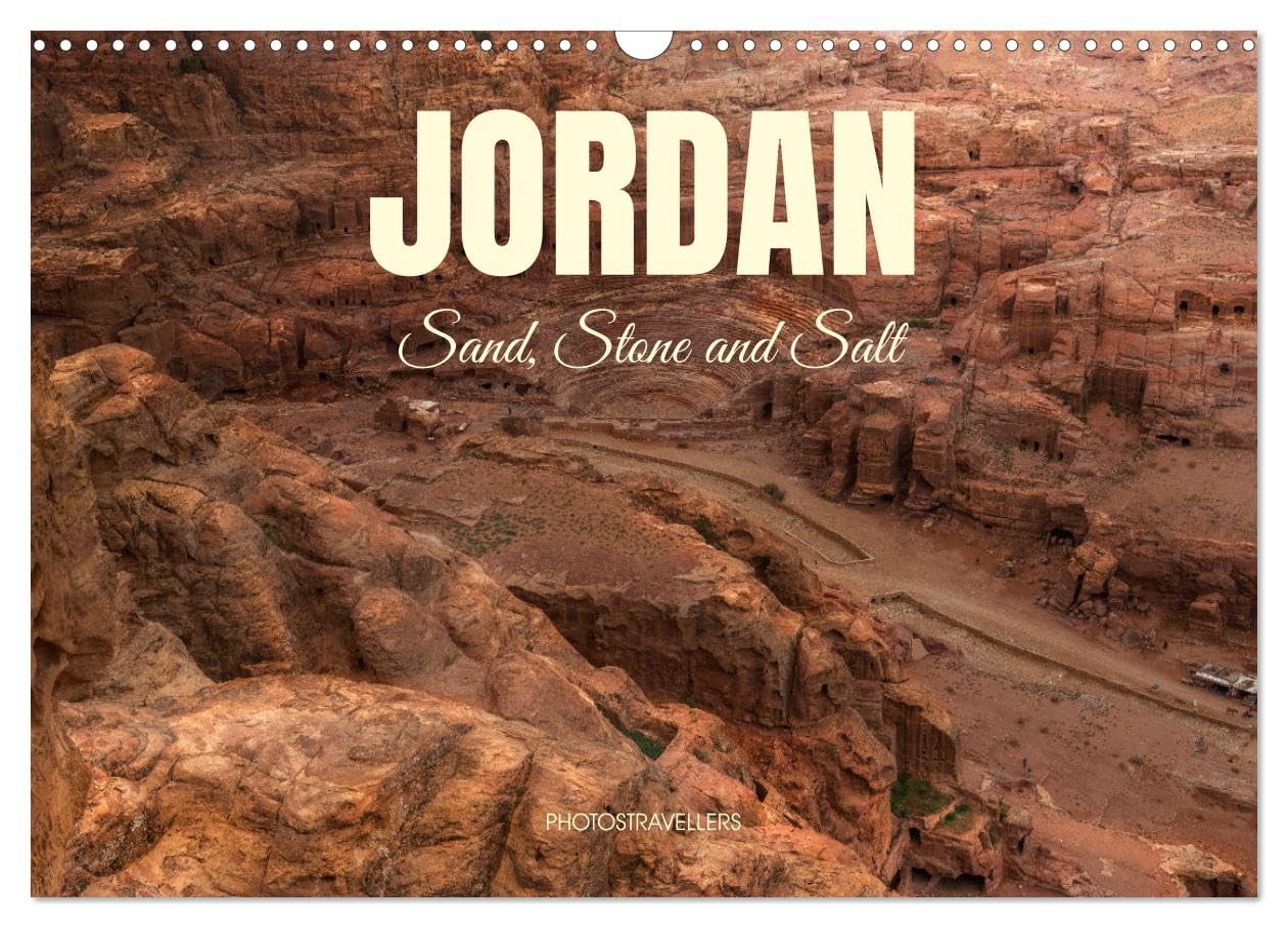 Jordan Sand, Stone and Salt (Wall Calendar 2026 DIN A3 landscape), CALVENDO 12 Month Wall Calendar: The elements of nature Leisure, Home & Garden