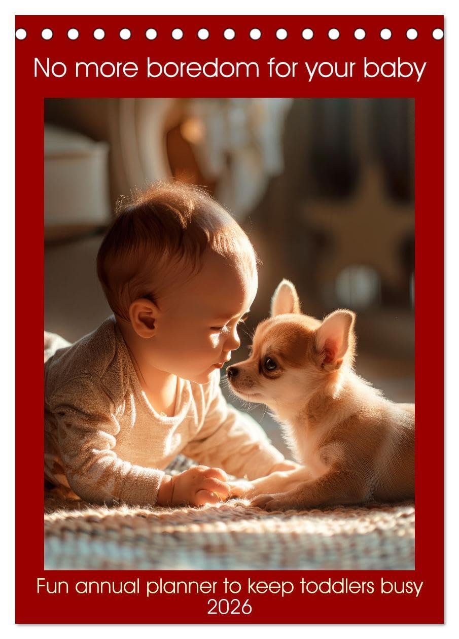 No more boredom for your baby (Desk Calendar 2026 DIN A5 portrait), CALVENDO 12 Month DeskCalendar: Fun annual planner to keep toddlers busy Psychology