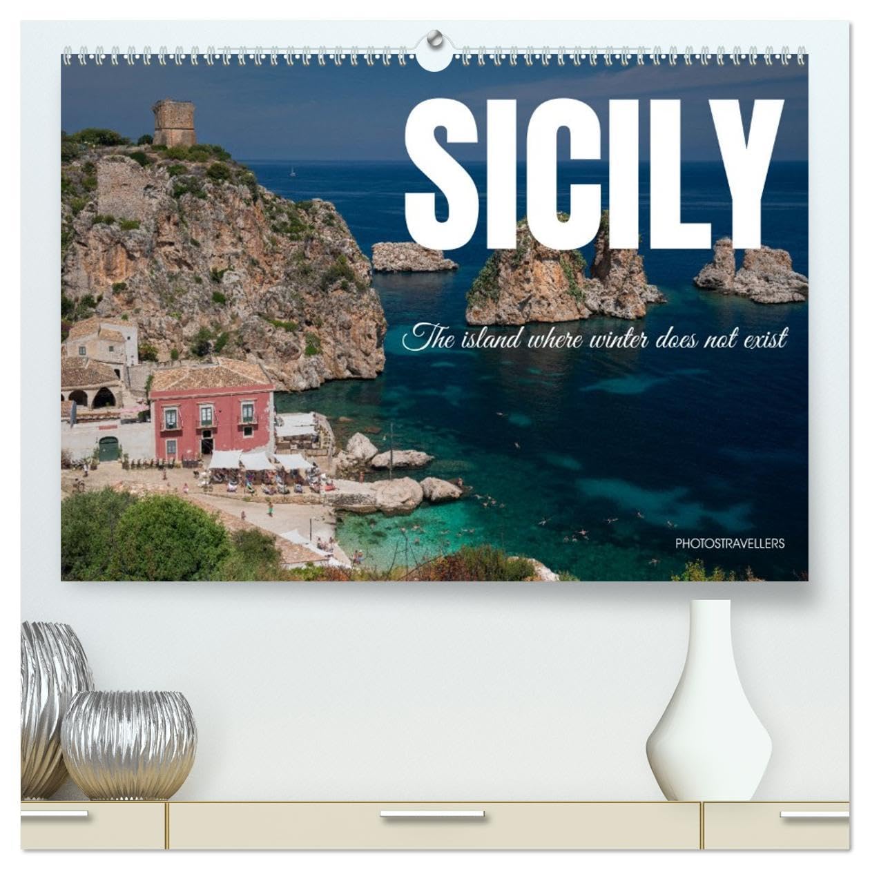 Sicily - The island where winter does not exist (High Quality Premium Wall Calendar 2026 DIN A2 landscape),CALVENDO 12 Month Wall Calendar: The sea all year round Leisure, Home & Garden