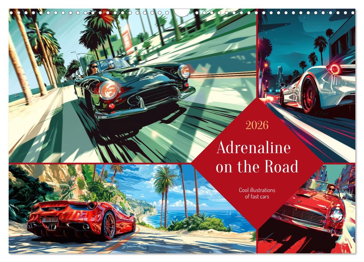 Adrenaline on the Road (Wall Calendar 2026 DIN A3 landscape), CALVENDO 12 Month Wall Calendar: Let yourself be enchanted by the magic of speed Leisure & Fun