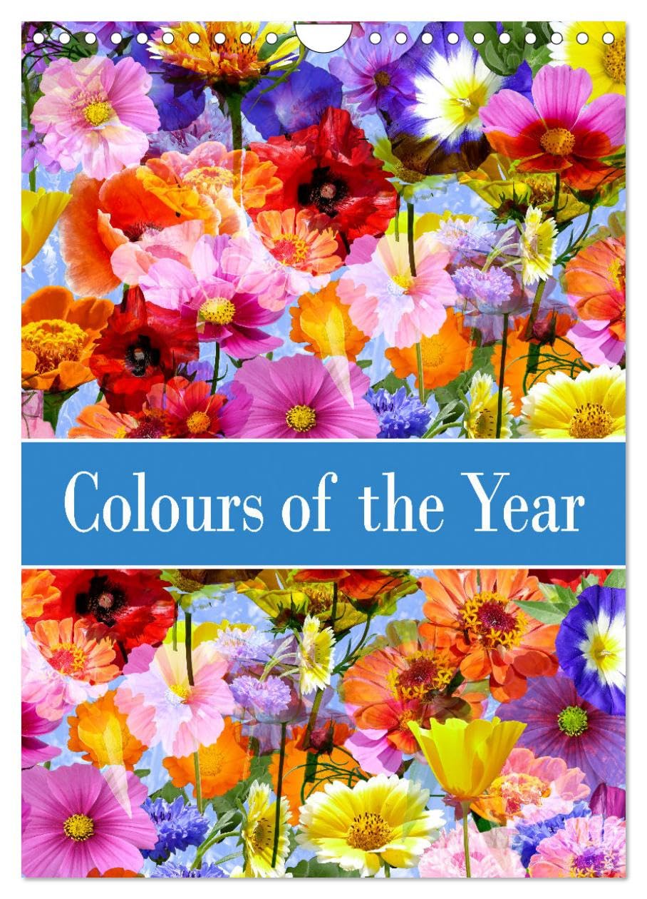 Colours of the Year (Wall Calendar 2026 DIN A4 portrait), CALVENDO 12 Month Wall Calendar: Triple flower dreams in perfect color harmony Leisure, Home & Garden