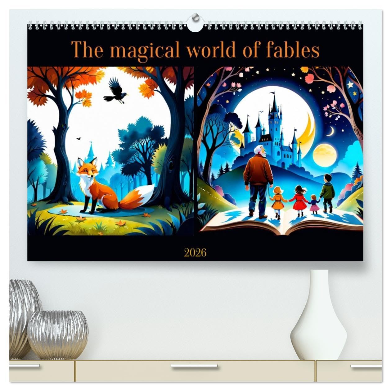 The magical world of fables (High Quality Premium Wall Calendar 2026 DIN A2 landscape),CALVENDO 12 Month Wall Calendar: Don't wait any longer to plunge into the magical world of fables. Leisure, Home & Garden