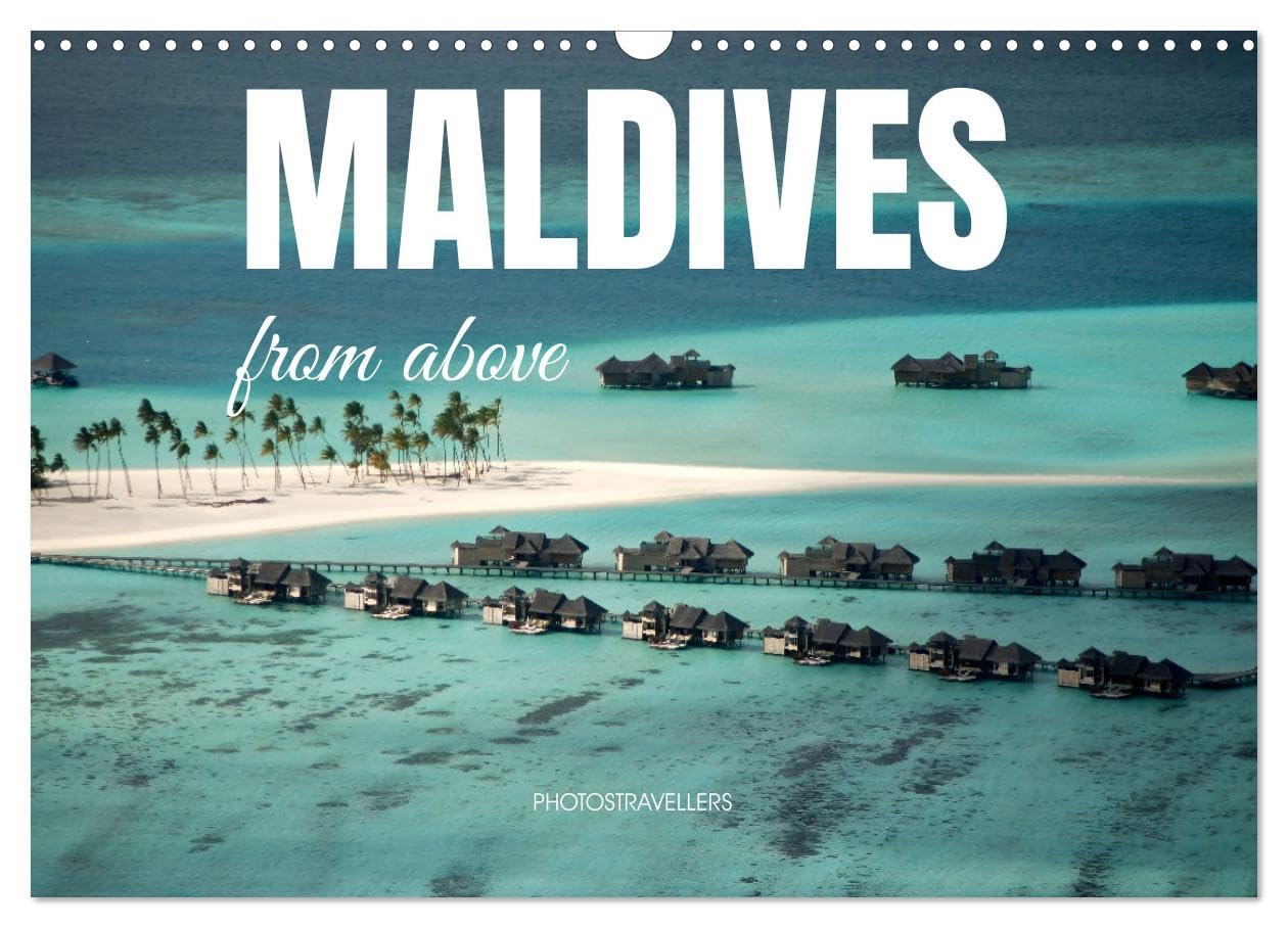 Maldives from above (Wall Calendar 2026 DIN A3 landscape), CALVENDO 12 Month Wall Calendar: Infinite shades of turquoise Leisure, Home & Garden