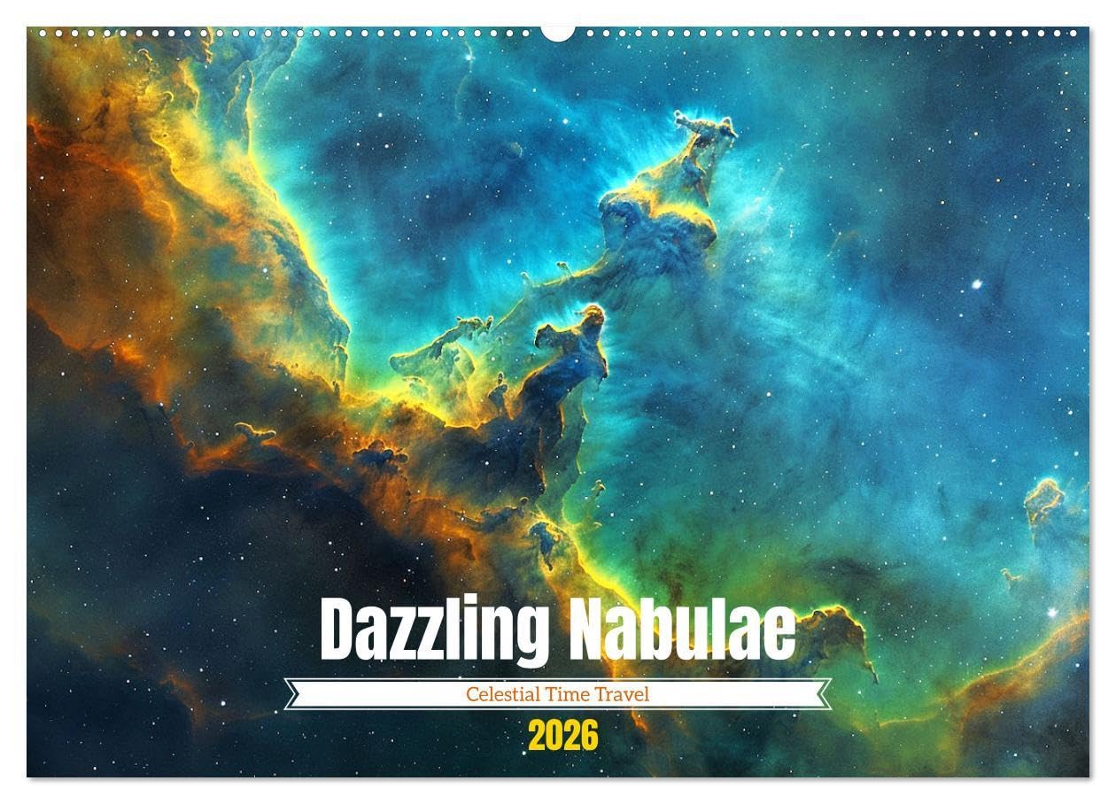 Dazzling Nebulae (Wall Calendar 2026 DIN A2 landscape), CALVENDO 12 Month Wall Calendar: Discover the timeless beauty and profound mysteries of the ... stunning nebulae in breathtaking colors. Religion & Esotericism