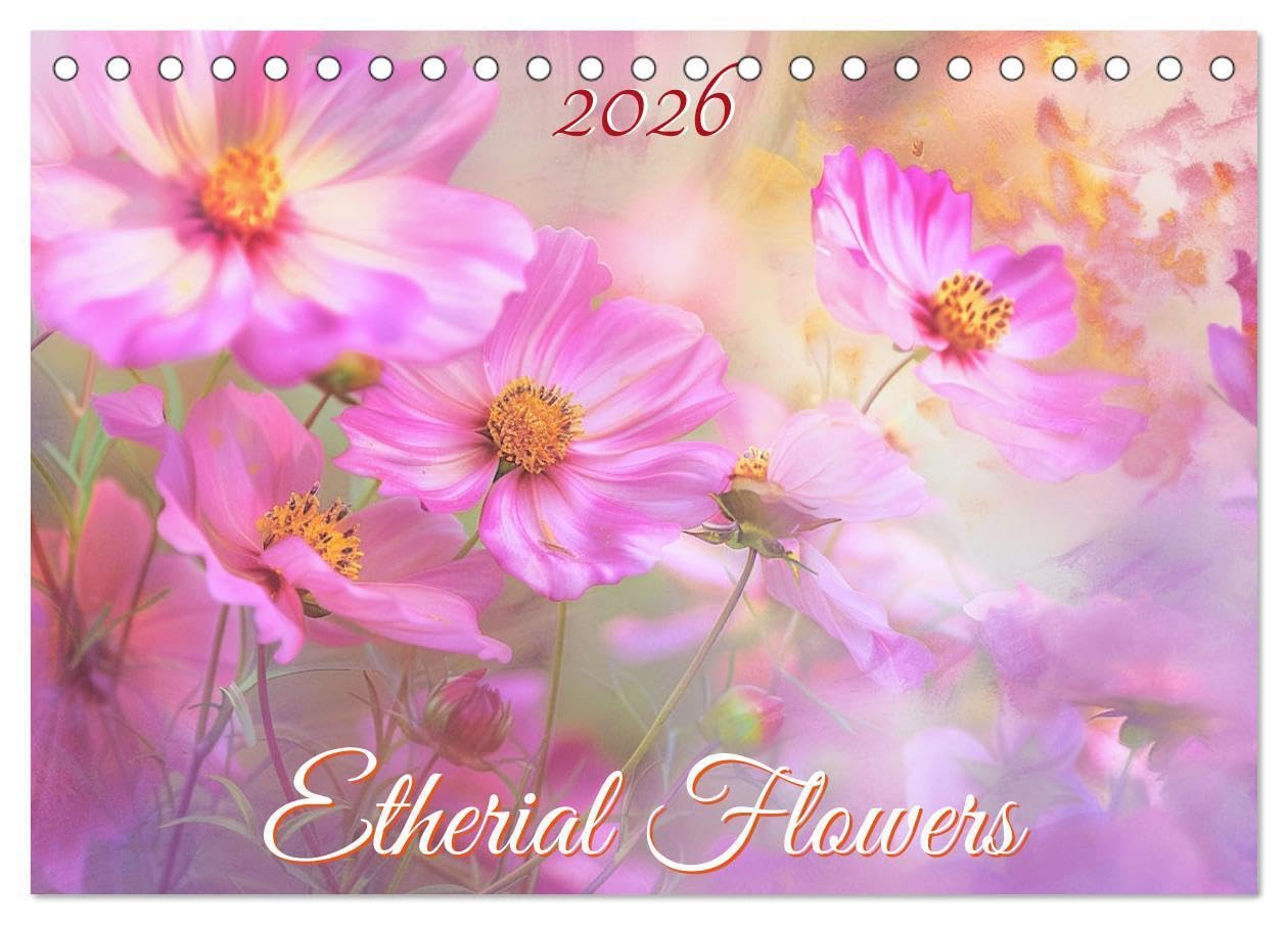 Etherial flowers (Desk Calendar 2026 DIN A5 landscape), CALVENDO 12 Month DeskCalendar: Stunning images featuring ethereal flowers. Leisure, Home & Garden