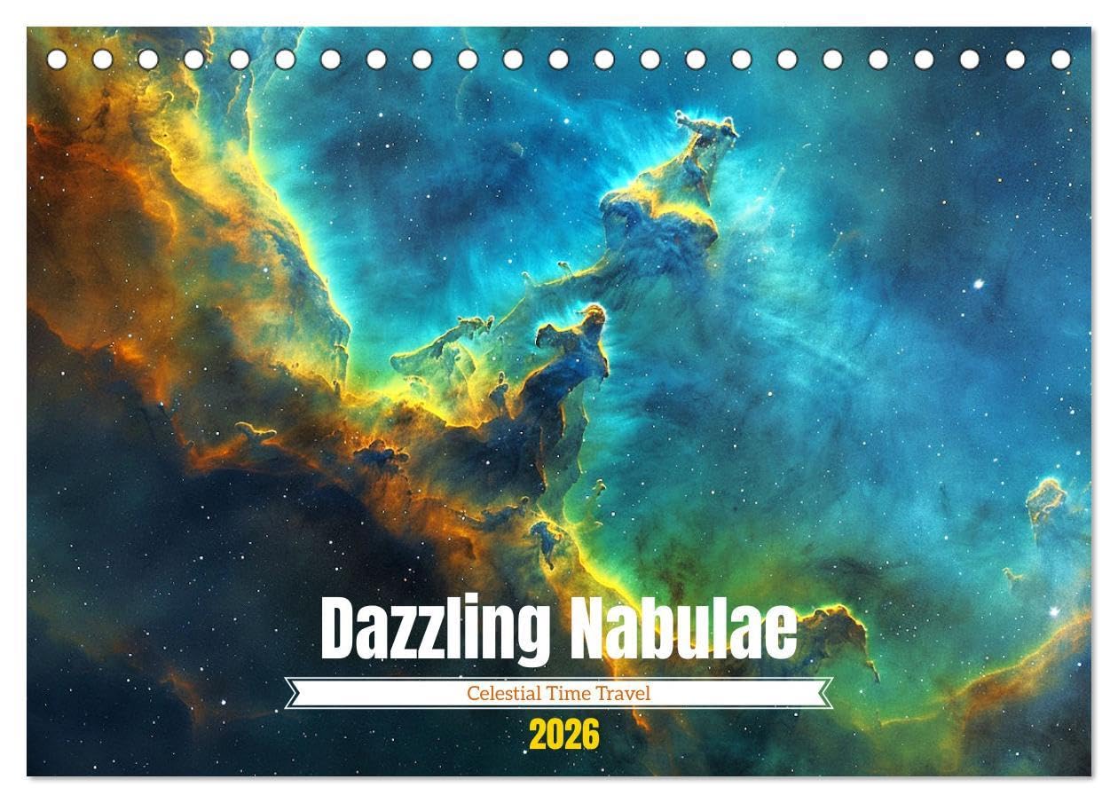 Dazzling Nebulae (Desk Calendar 2026 DIN A5 landscape), CALVENDO 12 Month DeskCalendar: Discover the timeless beauty and profound mysteries of the ... stunning nebulae in breathtaking colors. Religion & Esotericism