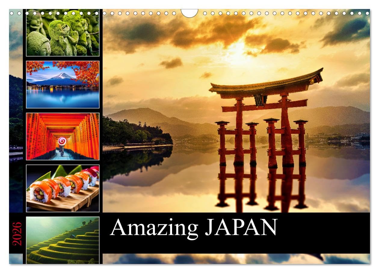 Amazing JAPAN (Wall Calendar 2026 DIN A3 landscape), CALVENDO 12 Month Wall Calendar: Discover the Magic Leisure, Home & Garden