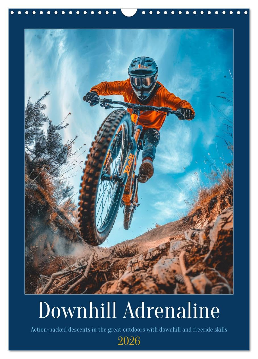 Downhill Adrenaline (Wall Calendar 2026 DIN A3 portrait), CALVENDO 12 Month Wall Calendar: Experience the thrill of downhill biking every month Film, Art & Culture