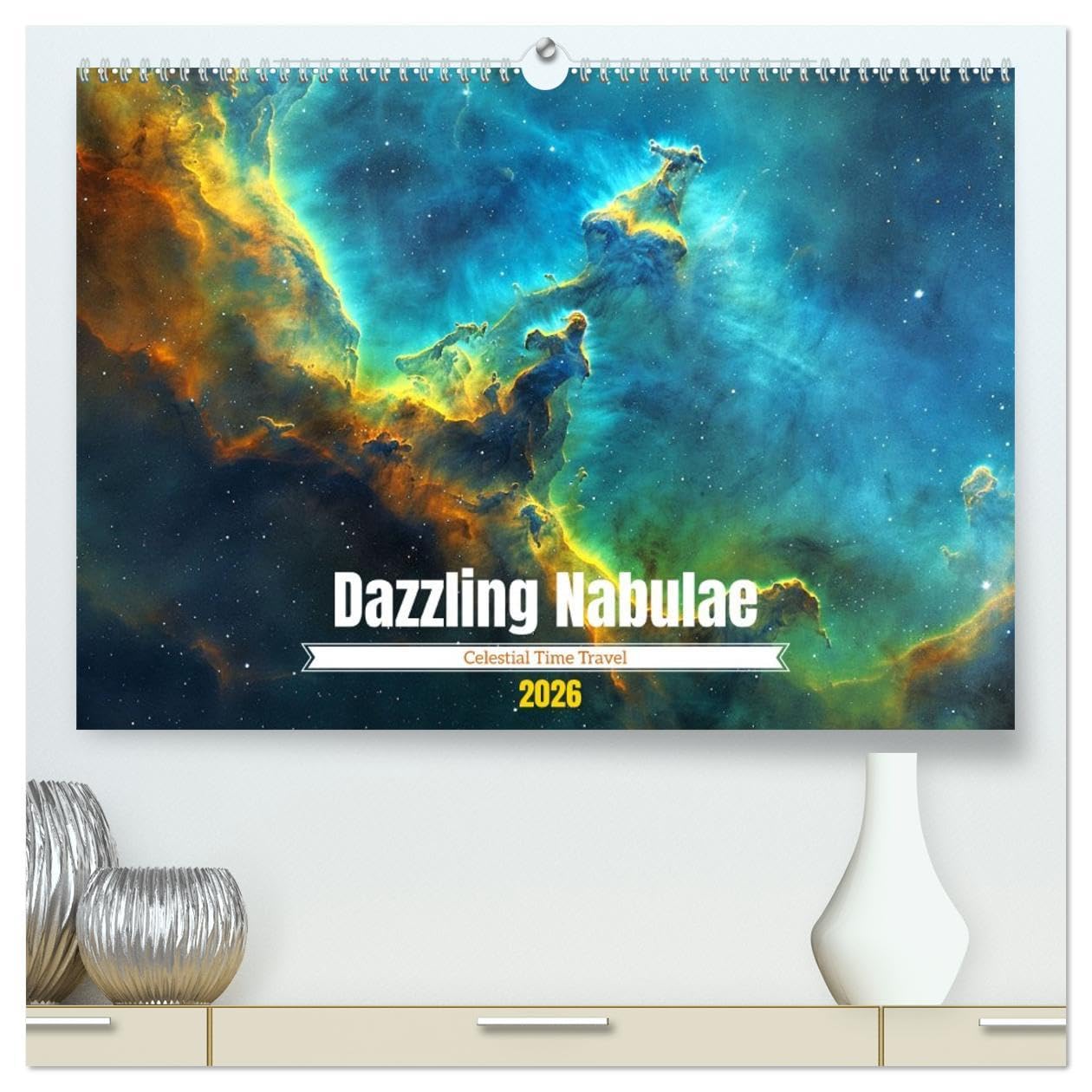 Dazzling Nebulae (High Quality Premium Wall Calendar 2026 DIN A2 landscape),CALVENDO 12 Month Wall Calendar: Discover the timeless beauty and profound ... stunning nebulae in breathtaking colors. Religion & Esotericism