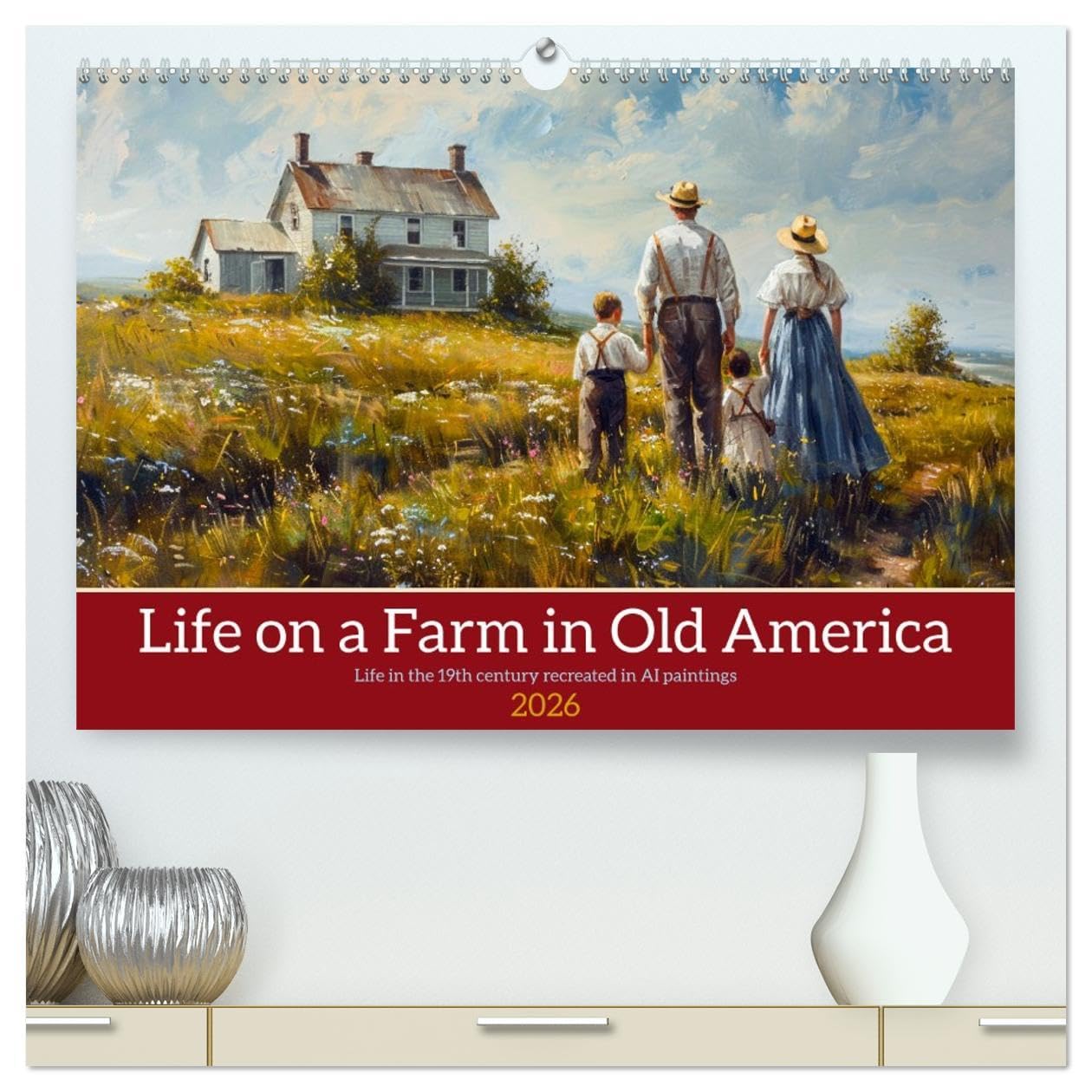 Life on a Farm in Old America (High Quality Premium Wall Calendar 2026 DIN A2 landscape),CALVENDO 12 Month Wall Calendar: Be inspired by the beauty and magic of the simple life Social Sciences