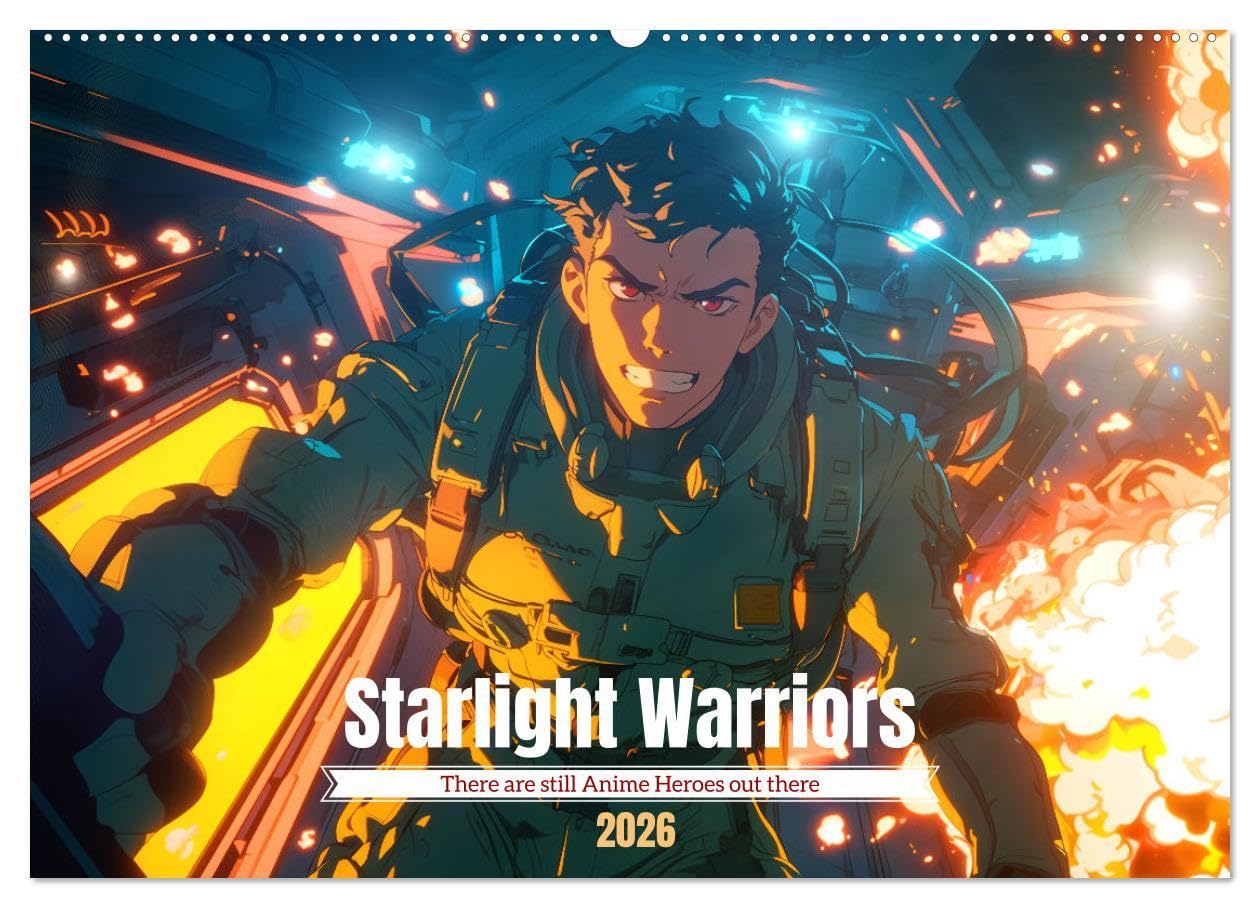 Starlight Warriors (Wall Calendar 2026 DIN A2 landscape), CALVENDO 12 Month Wall Calendar: There are still fighters for justice among the stars Manga