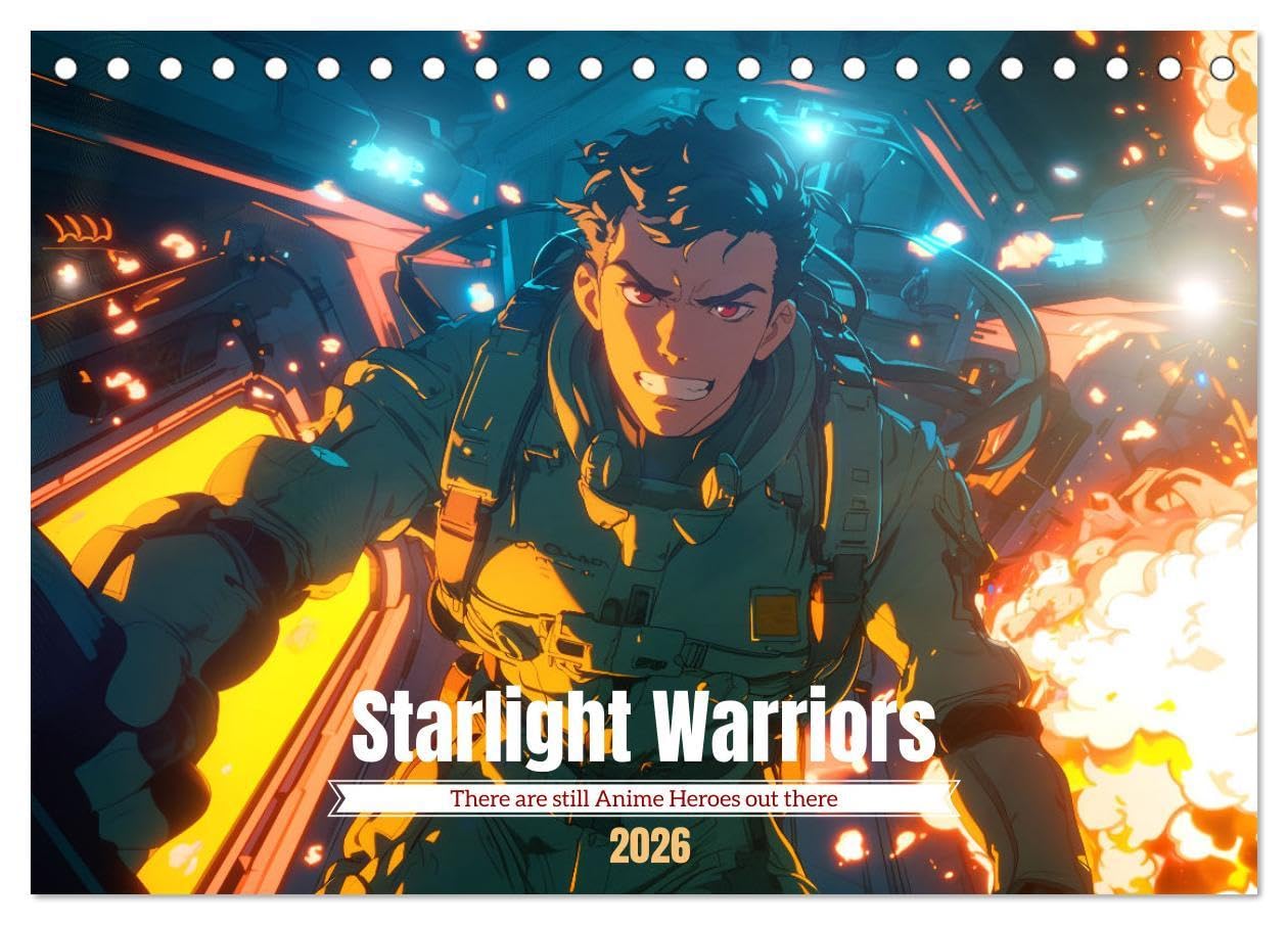 Starlight Warriors (Desk Calendar 2026 DIN A5 landscape), CALVENDO 12 Month DeskCalendar: There are still fighters for justice among the stars Manga