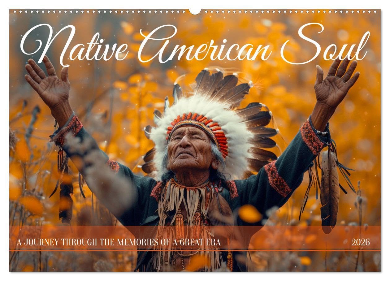 Native American Soul (Wall Calendar 2026 DIN A2 landscape), CALVENDO 12 Month Wall Calendar: Experience the timeless spirit of Native American life Social Sciences