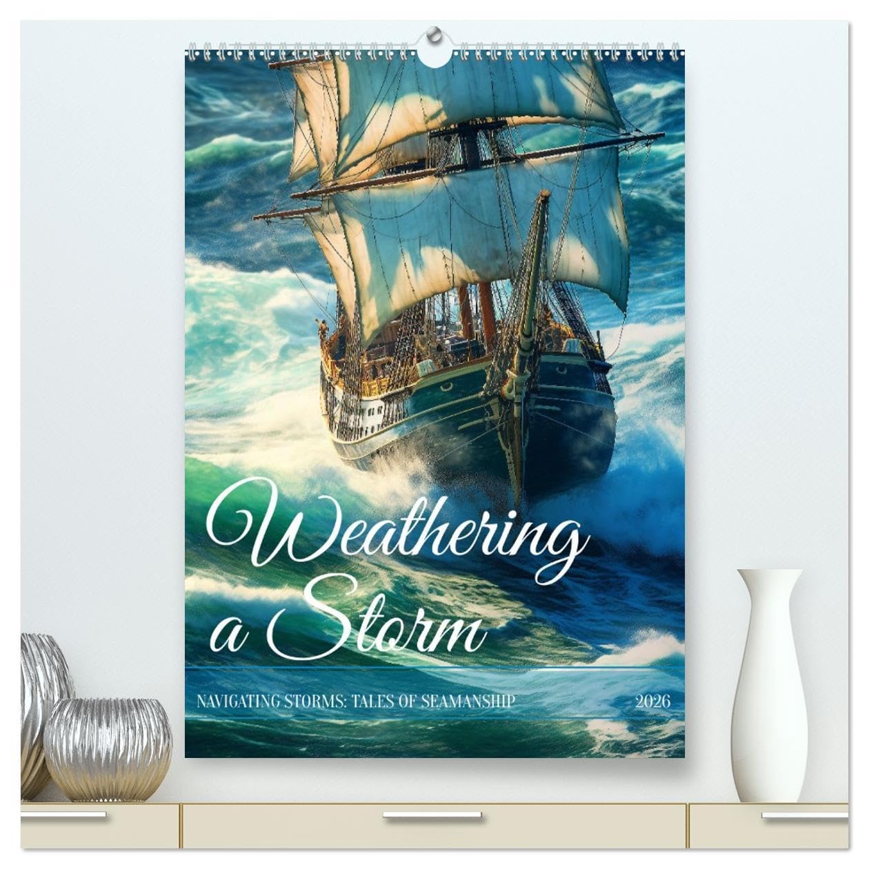 Weathering a Storm (High Quality Premium Wall Calendar 2026 DIN A2 portrait),CALVENDO 12 Month Wall Calendar: Set sail on a journey of adventure and beauty Books