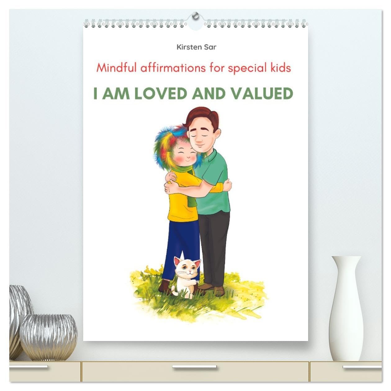 I am loved and valued (High Quality Premium Wall Calendar 2026 DIN A2 portrait),CALVENDO 12 Month Wall Calendar: I am loved and valued - Mindful affirmations for special kids Leisure, Home & Garden