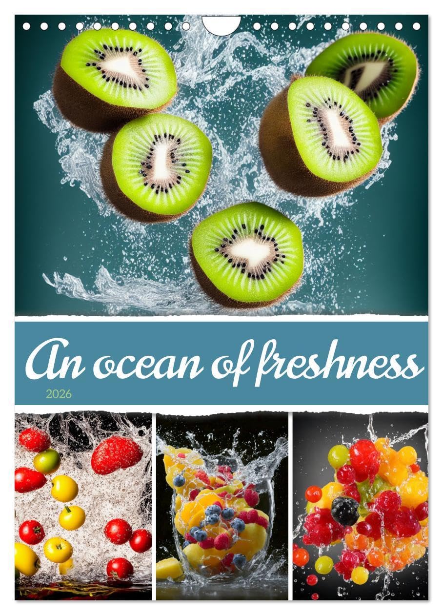 An ocean of freshness (Wall Calendar 2026 DIN A4 portrait), CALVENDO 12 Month Wall Calendar: A truly visual experience that will awaken your senses ... of eating a healthy, balanced diet. Social Sciences