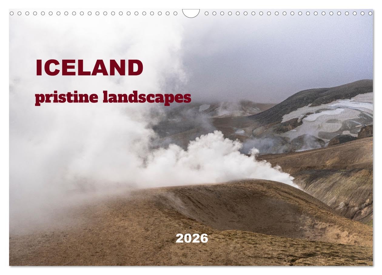 ICELAND pristine landscapes (Wall Calendar 2026 DIN A3 landscape), CALVENDO 12 Month Wall Calendar: Iceland made of waterfalls, glaciers and hot springs. Photography