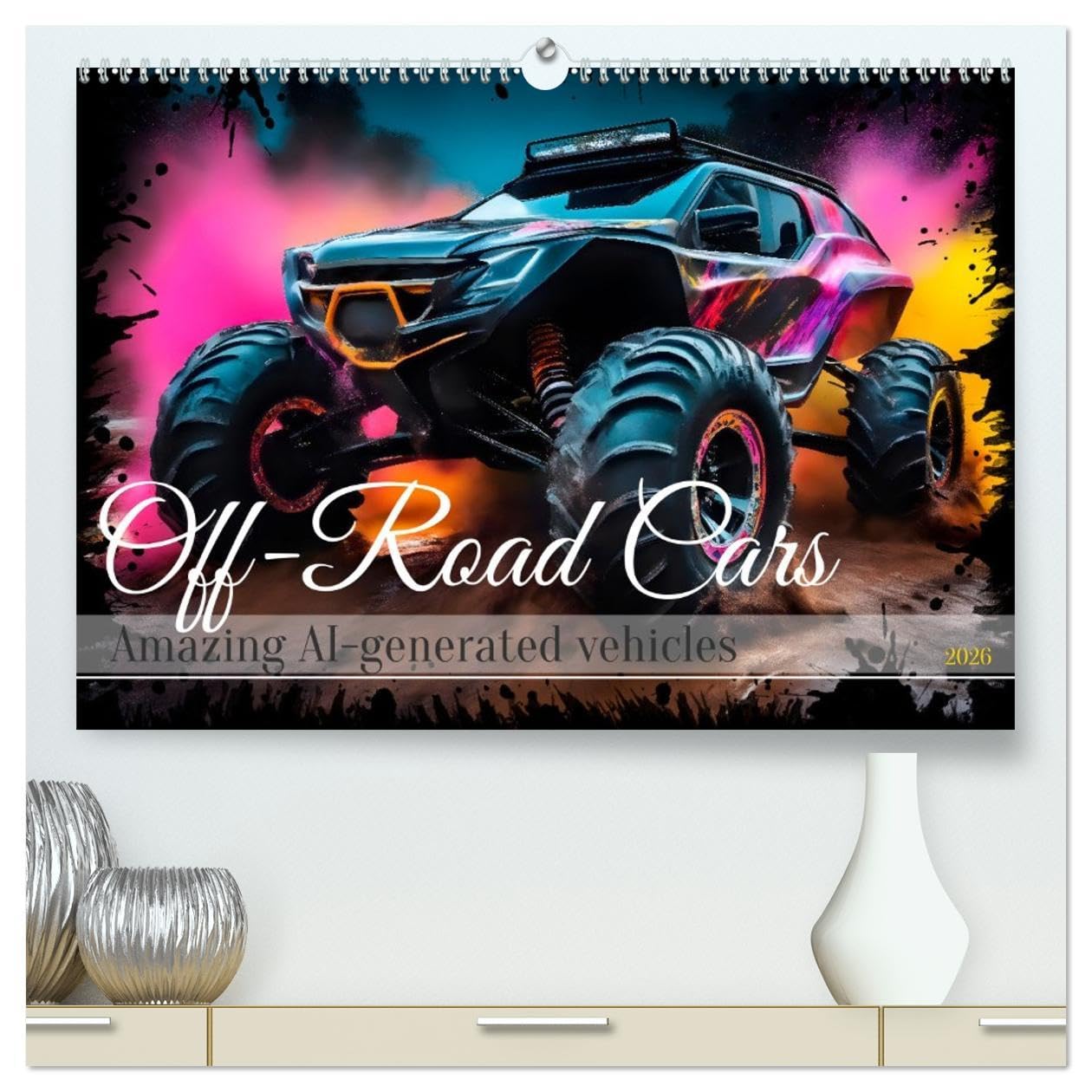 OFF-ROAD CARS Amazing AI-generated vehicles (High Quality Premium Wall Calendar 2026 DIN A2 landscape),CALVENDO 12 Month Wall Calendar: Feeling of dynamic street scenes Leisure, Home & Garden