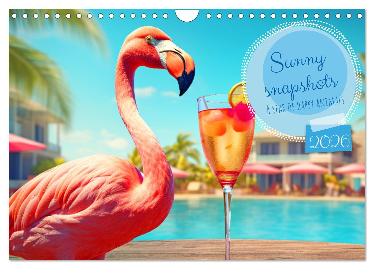 Sunny snapshots - A year of happy animals (Wall Calendar 2026 DIN A4 landscape), CALVENDO 12 Month Wall Calendar: Get in the summer spirit with the ... animals and enjoy a sunny smile every month. Social Sciences