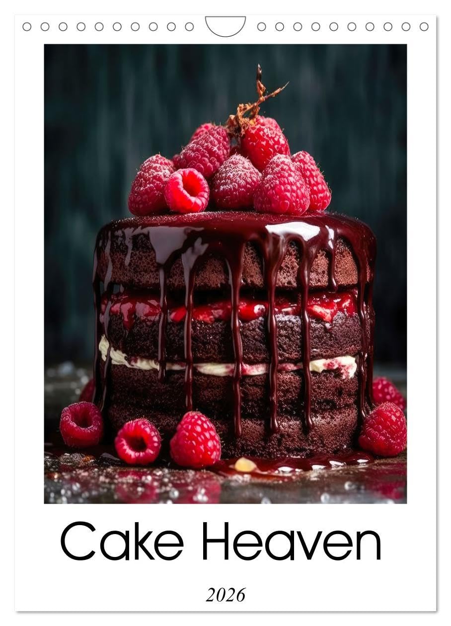 Cake Heaven (Wall Calendar 2026 DIN A4 portrait), CALVENDO 12 Month Wall Calendar: Discover a year of mouthwatering delight with Cake Heaven calendar, ... of delectable cakes in all their sweet glory. Social Sciences