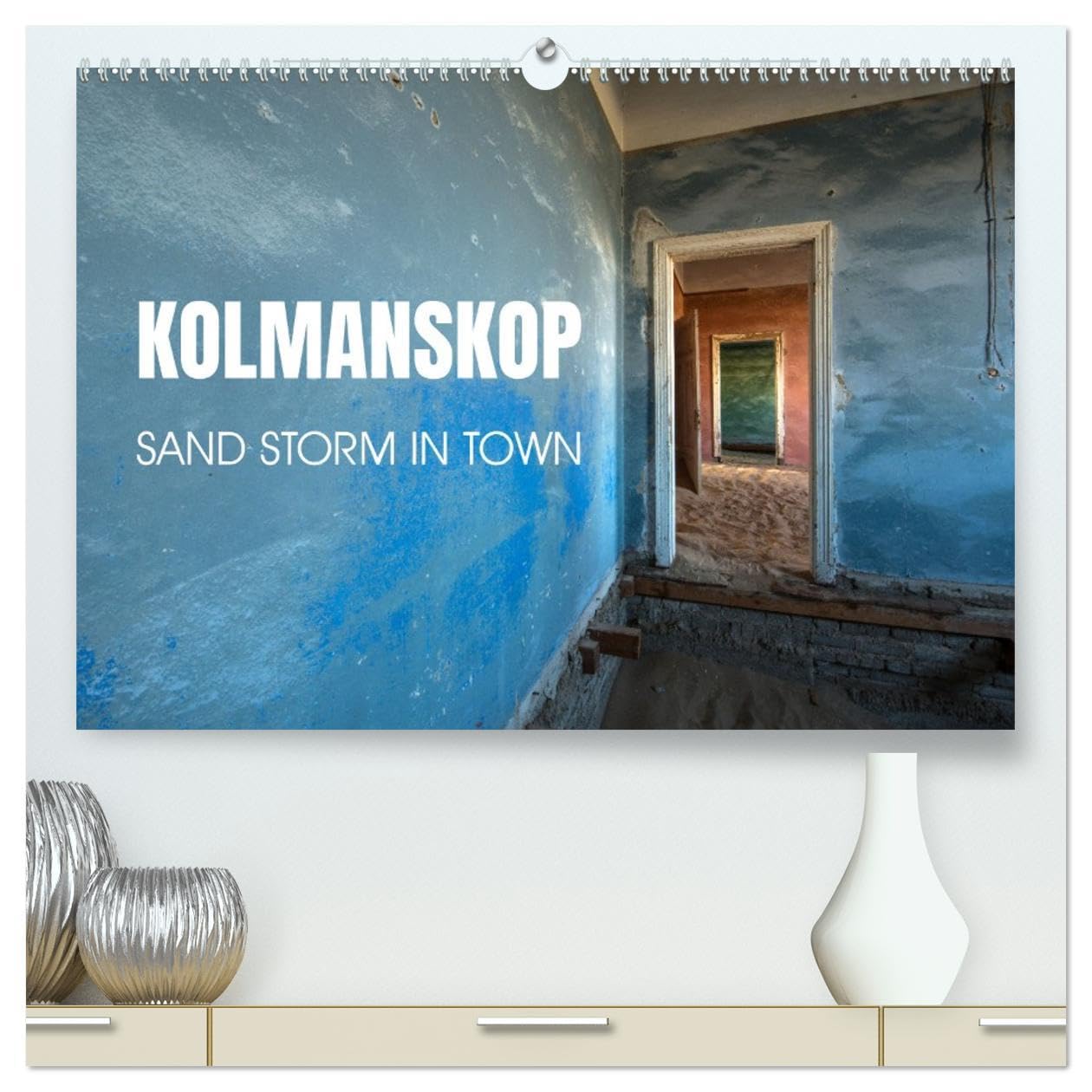 Kolmanskop Sand storm in town (High Quality Premium Wall Calendar 2026 DIN A2 landscape),CALVENDO 12 Month Wall Calendar: Ghost town mine Leisure, Home & Garden