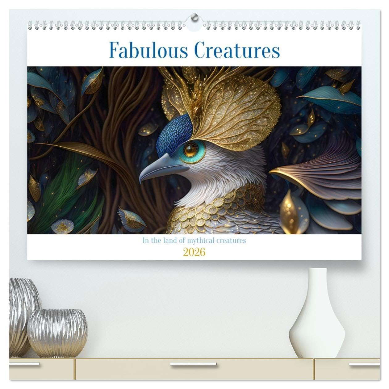 Fabulous creatures - In the land of mythical creatures (High Quality Premium Wall Calendar 2026 DIN A2 landscape),CALVENDO 12 Month Wall Calendar: Fabulous animals from the land of fantasy Natural Sciences