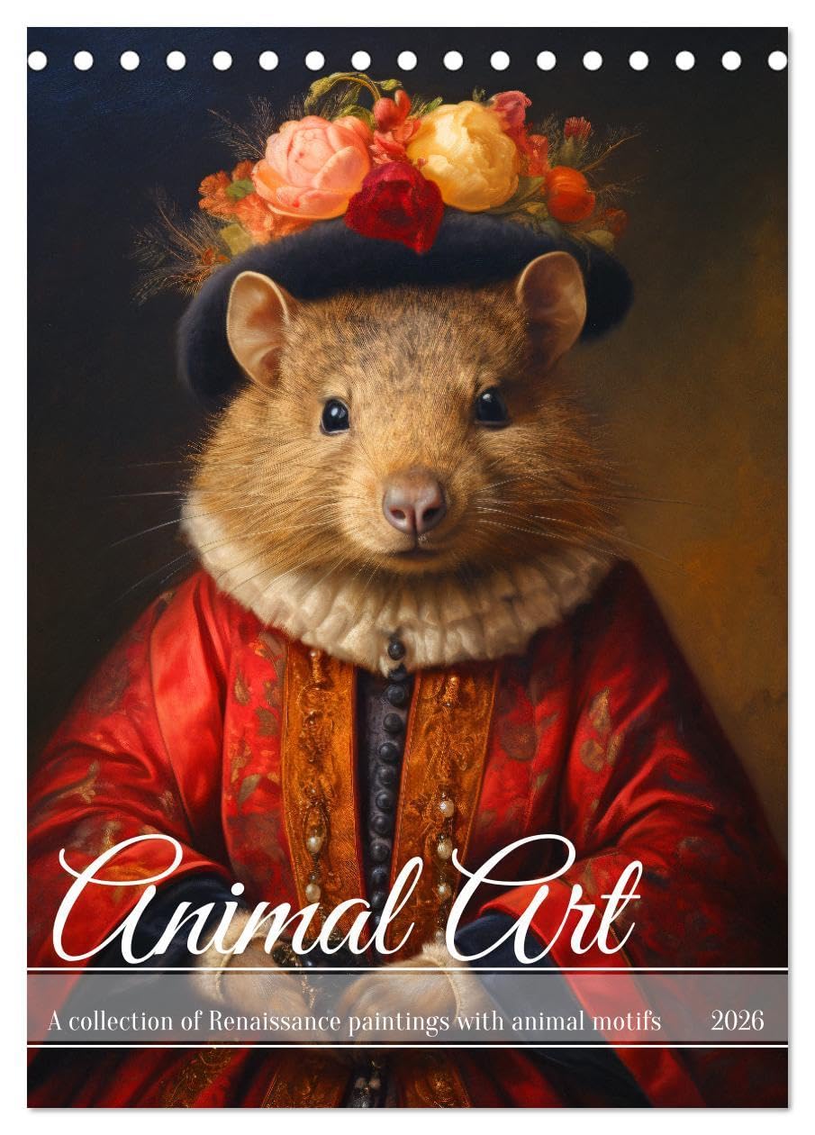 Animal Art - A collection of Renaissance paintings with animal motifs (Desk Calendar 2026 DIN A5 portrait), CALVENDO 12 Month DeskCalendar: ... with animals. Let yourself be inspired. Social Sciences