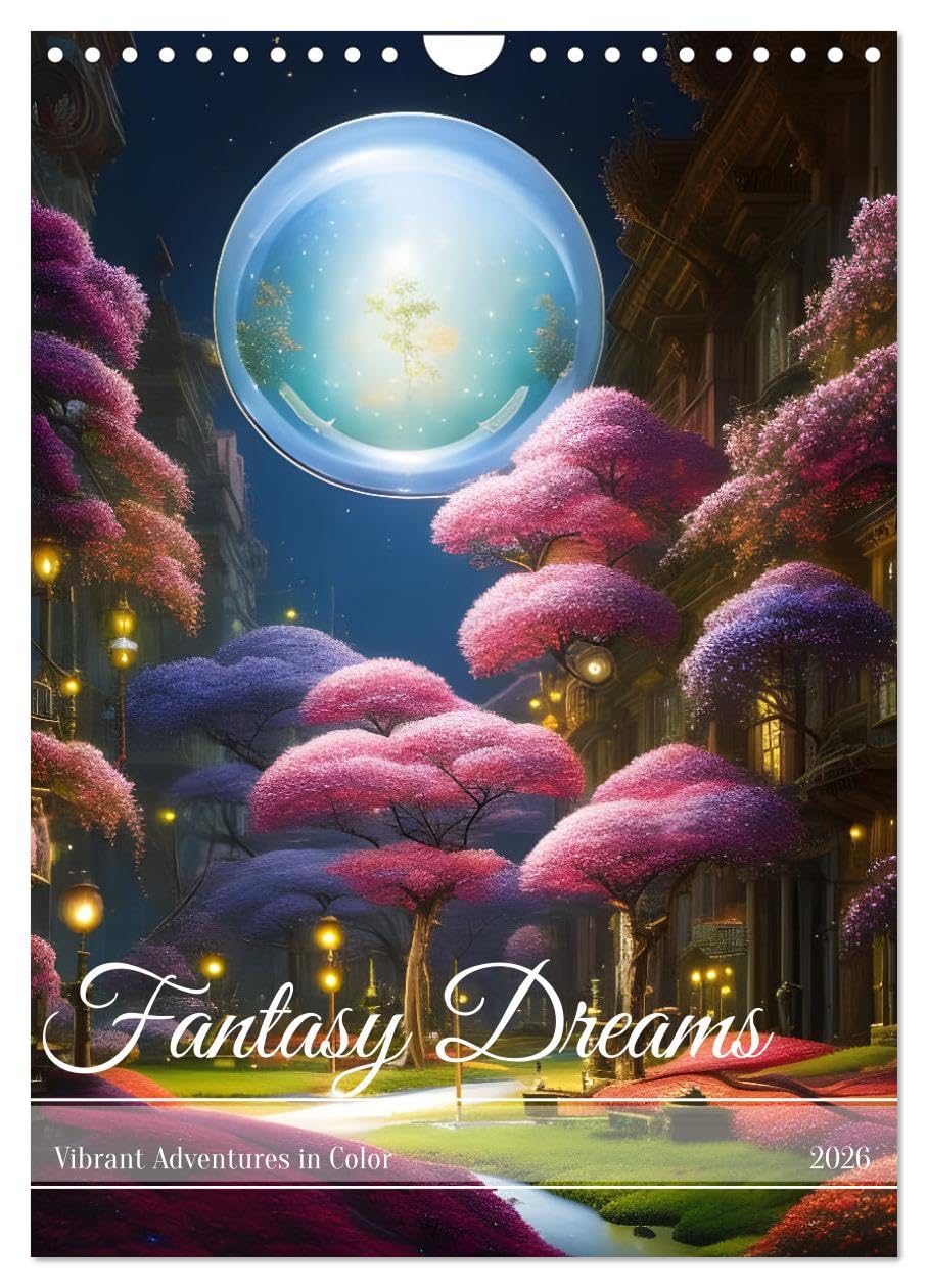 Fantasy Dreams (Wall Calendar 2026 DIN A4 portrait), CALVENDO 12 Month Wall Calendar: Vibrant Adventures in Color Leisure, Home & Garden