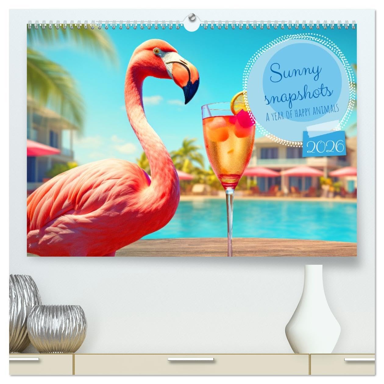 Sunny snapshots - A year of happy animals (High Quality Premium Wall Calendar 2026 DIN A2 landscape),CALVENDO 12 Month Wall Calendar: Get in the ... animals and enjoy a sunny smile every month. Social Sciences