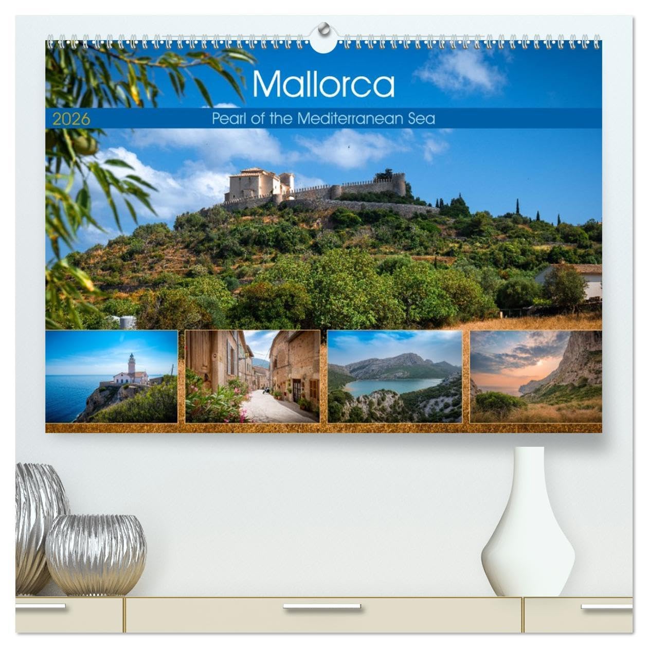 Mallorca - Pearl of the Mediterranean Sea (High Quality Premium Wall Calendar 2026 DIN A2 landscape),CALVENDO 12 Month Wall Calendar: This calendar ... diverse landscapes that invite exploration. Leisure, Home & Garden