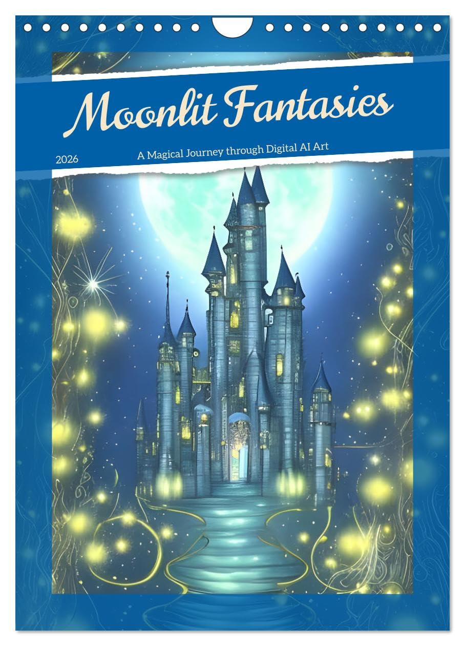 Moonlit Fantasies (Wall Calendar 2026 DIN A4 portrait), CALVENDO 12 Month Wall Calendar: A Magical Journey through Digital AI Art Business & Technology