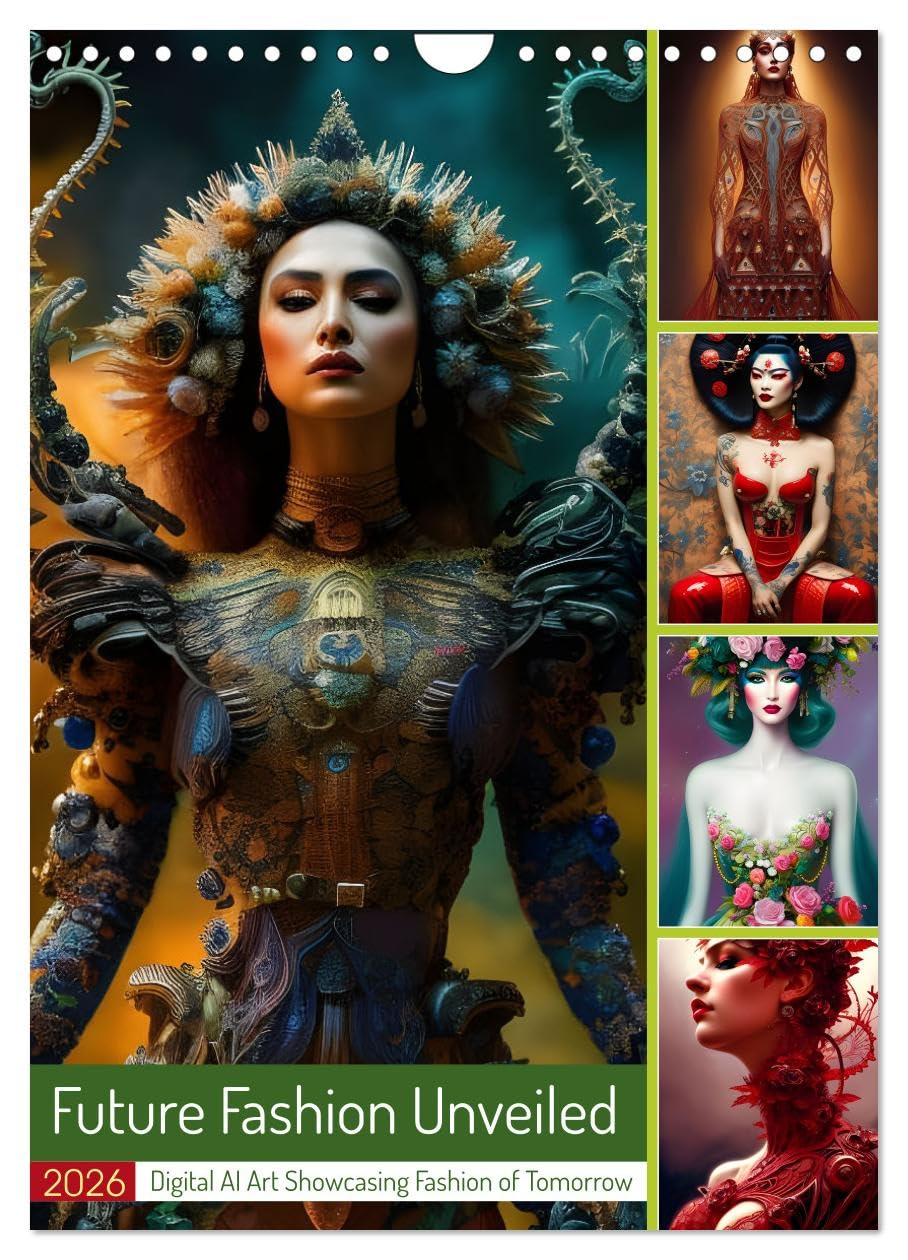Future Fashion Unveiled (Wall Calendar 2026 DIN A4 portrait), CALVENDO 12 Month Wall Calendar: Digital AI Art Showcasing Fashion of Tomorrow Social Sciences