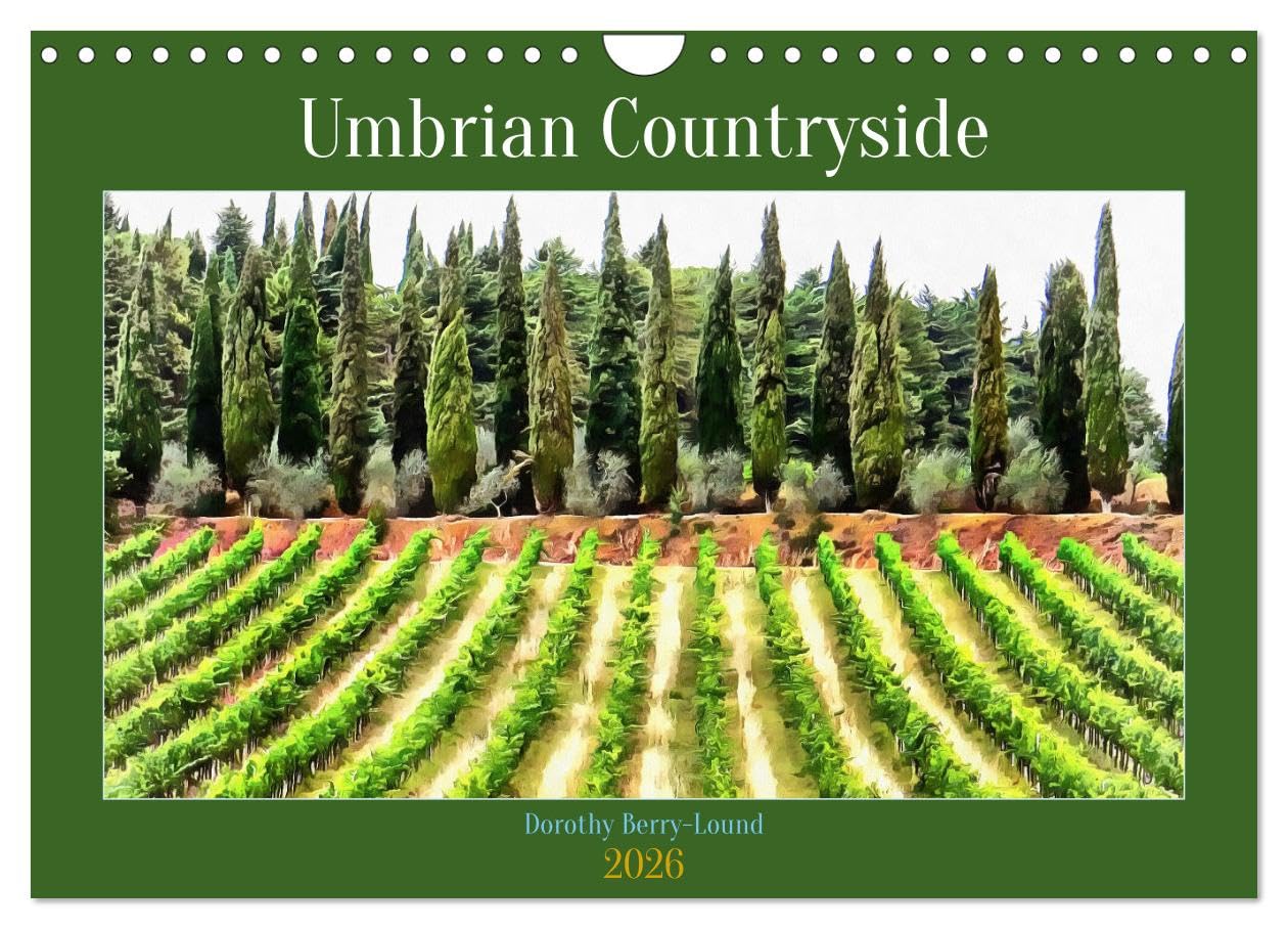 Umbrian Countryside (Wall Calendar 2026 DIN A4 landscape), CALVENDO 12 Month Wall Calendar: Beautiful photo art views of the countryside in Umbria at different times of the year Leisure, Home & Garden