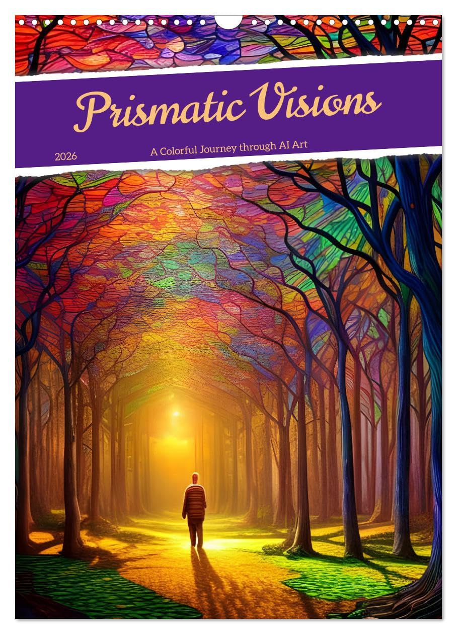 Prismatic Visions (Wall Calendar 2026 DIN A3 portrait), CALVENDO 12 Month Wall Calendar: A Colorful Journey through AI Art Film, Art & Culture
