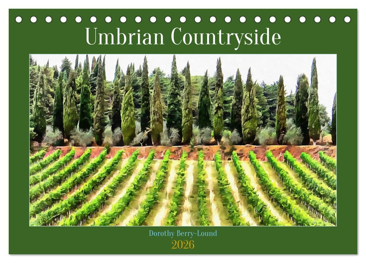 Umbrian Countryside (Desk Calendar 2026 DIN A5 landscape), CALVENDO 12 Month DeskCalendar: Beautiful photo art views of the countryside in Umbria at different times of the year Leisure, Home & Garden