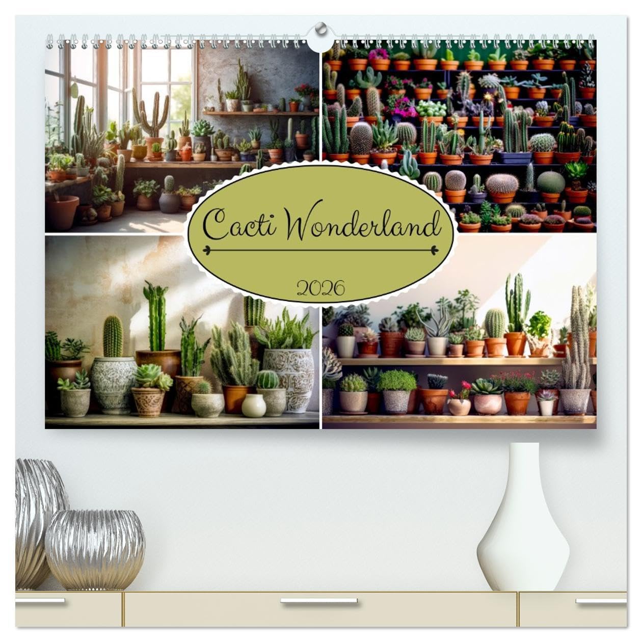 Cacti Wonderland (High Quality Premium Wall Calendar 2026 DIN A2 landscape),CALVENDO 12 Month Wall Calendar: Escape to the captivating Cacti ... of succulents and cacti throughout the year. Business & Technology