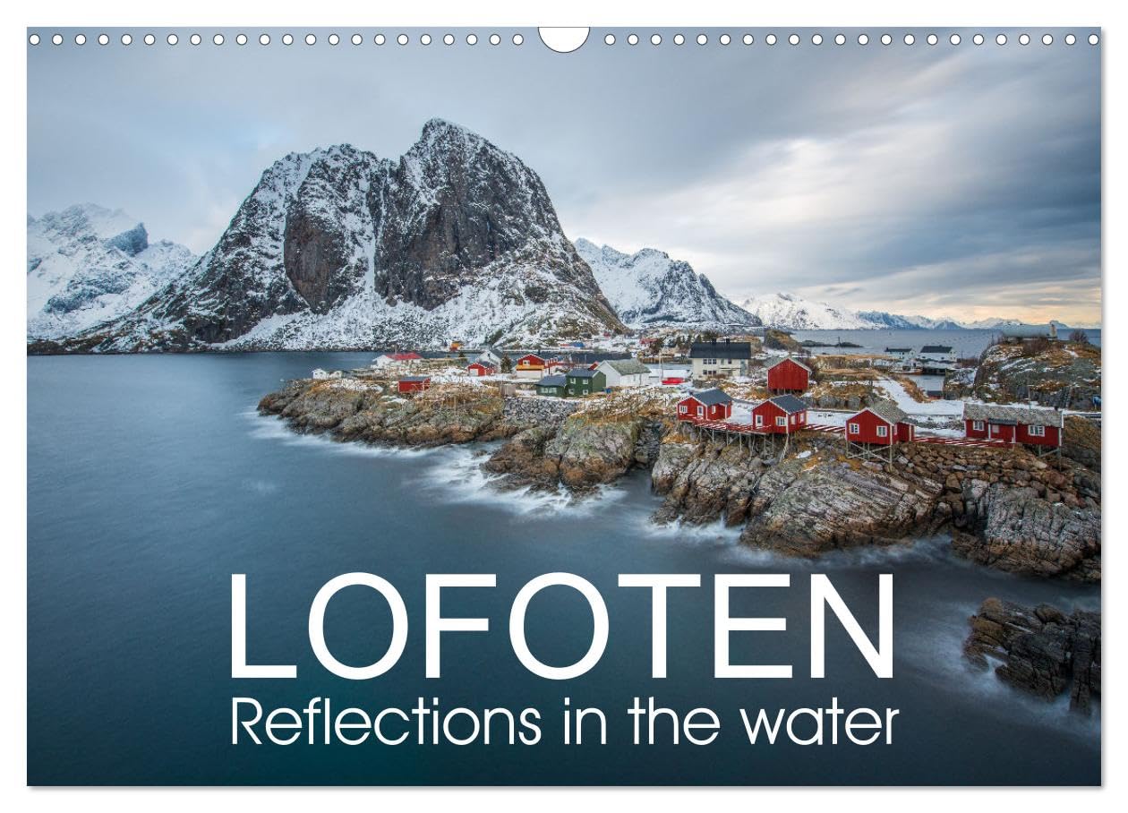 Lofoten Reflections in the water (Wall Calendar 2026 DIN A3 landscape), CALVENDO 12 Month Wall Calendar: Winter trip to Lofoten archipelago Leisure, Home & Garden