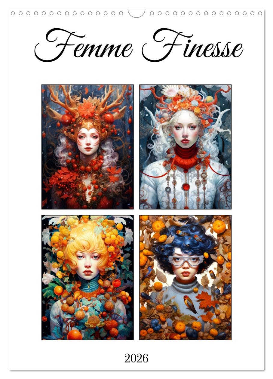 Femme Finesse (Wall Calendar 2026 DIN A3 portrait), CALVENDO 12 Month Wall Calendar: Discover the captivating allure of Femme Finesse calendar, where ... intertwines with the essence of each season. Social Sciences