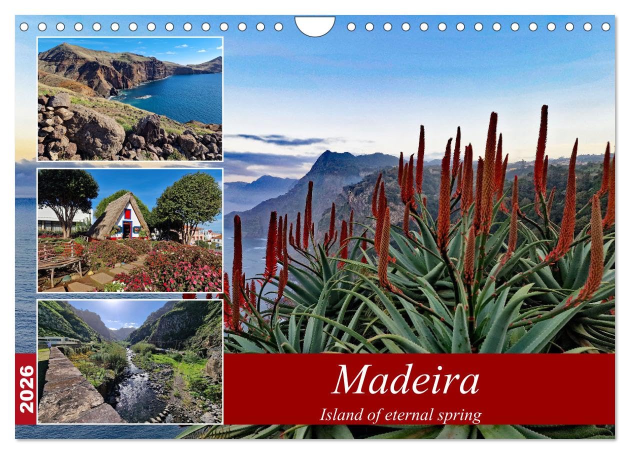 Madeira island of eternal spring (Wall Calendar 2026 DIN A4 landscape), CALVENDO 12 Month Wall Calendar: The enchanting flower island in the Atlantic Business & Technology