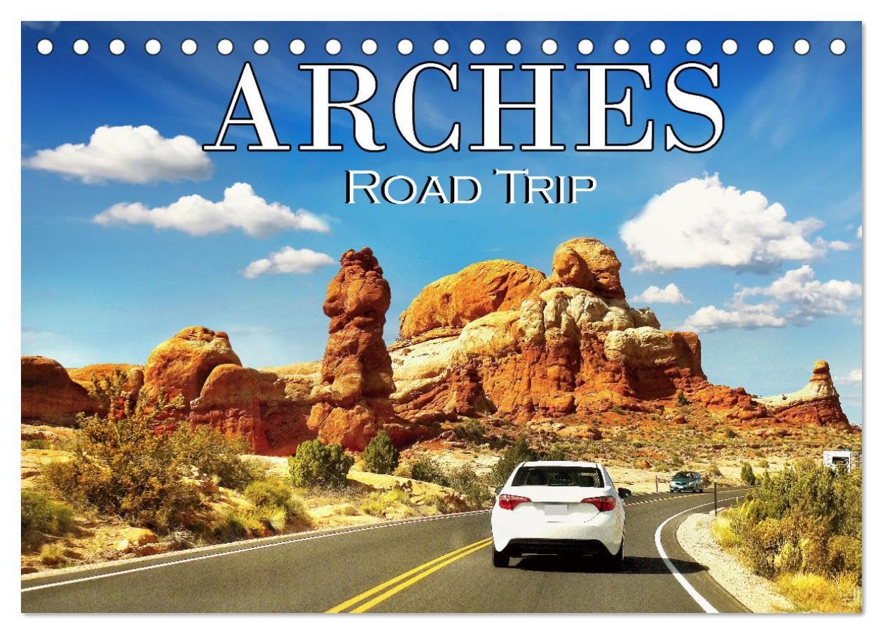 Arches Road Trip (Desk Calendar 2026 DIN A5 landscape), CALVENDO 12 Month DeskCalendar: Discover the breathtaking beauty of this unique desert landscape in the state of Utah, USA. Leisure, Home & Garden