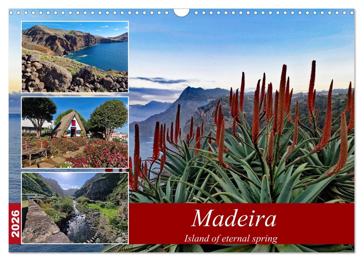 Madeira island of eternal spring (Wall Calendar 2026 DIN A3 landscape), CALVENDO 12 Month Wall Calendar: The enchanting flower island in the Atlantic Business & Technology