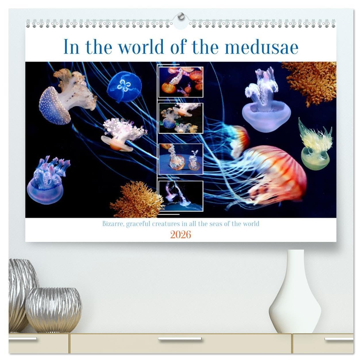 In the world of the medusae (High Quality Premium Wall Calendar 2026 DIN A2 landscape),CALVENDO 12 Month Wall Calendar: Mysterious and interesting creatures in all the seas of the world Natural Sciences