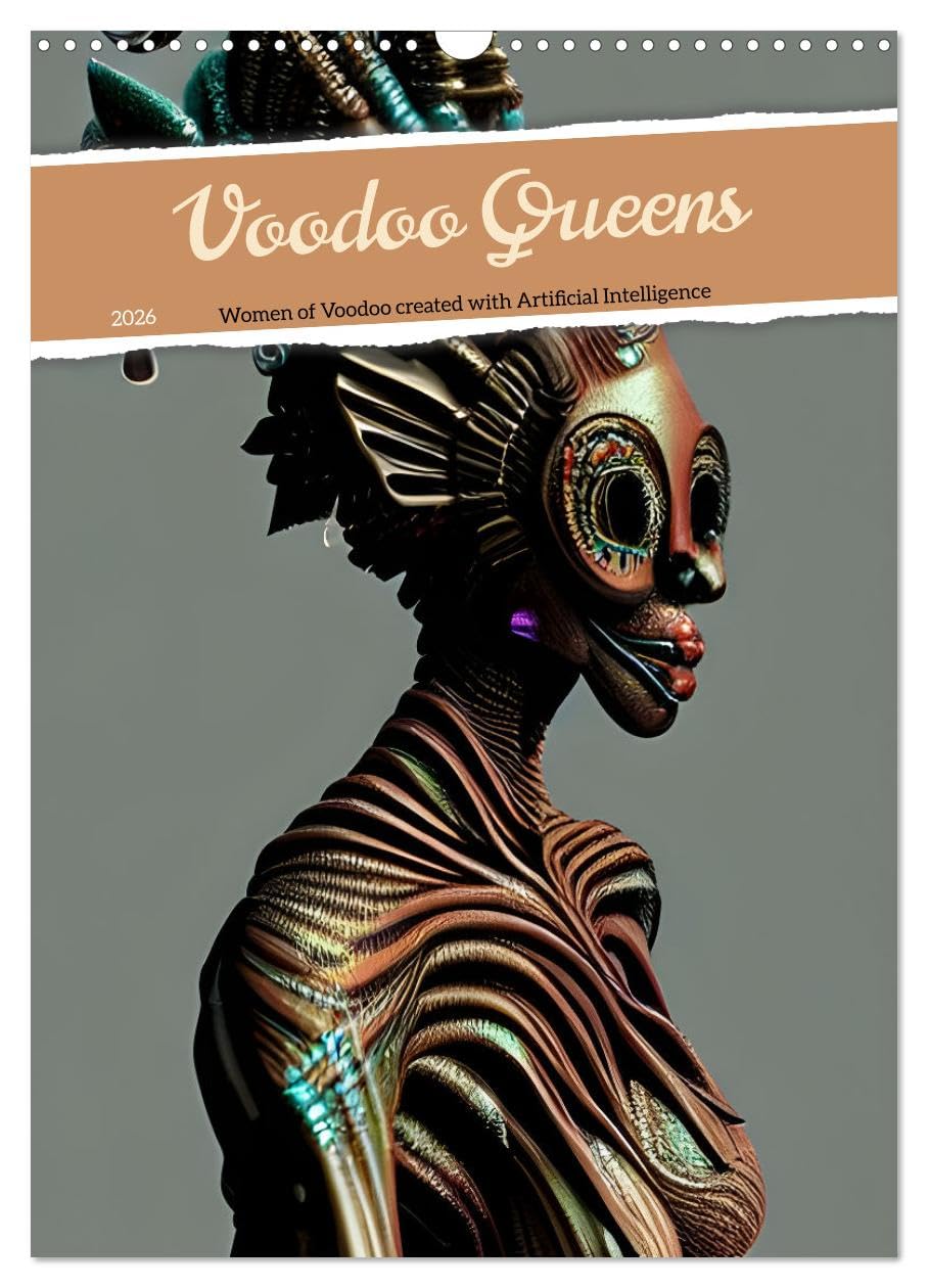 Voodoo Queens (Wall Calendar 2026 DIN A3 portrait), CALVENDO 12 Month Wall Calendar: Women of Voodoo created with Artificial Intelligence Social Sciences