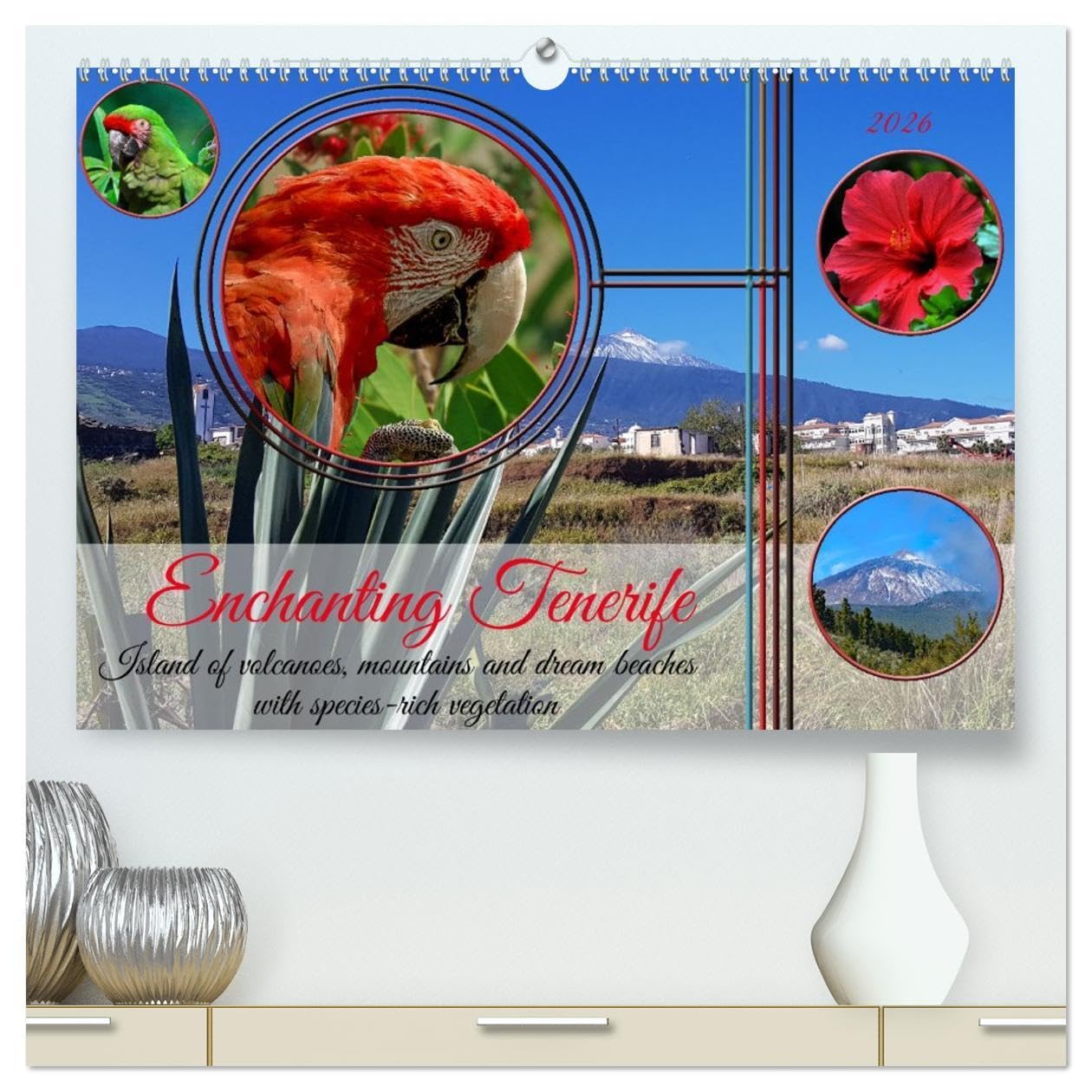 Enchanting Tenerife (High Quality Premium Wall Calendar 2026 DIN A2 landscape),CALVENDO 12 Month Wall Calendar: Island of volcanoes, mountains and ... with species-rich vegetation in the Atlantic Leisure, Home & Garden