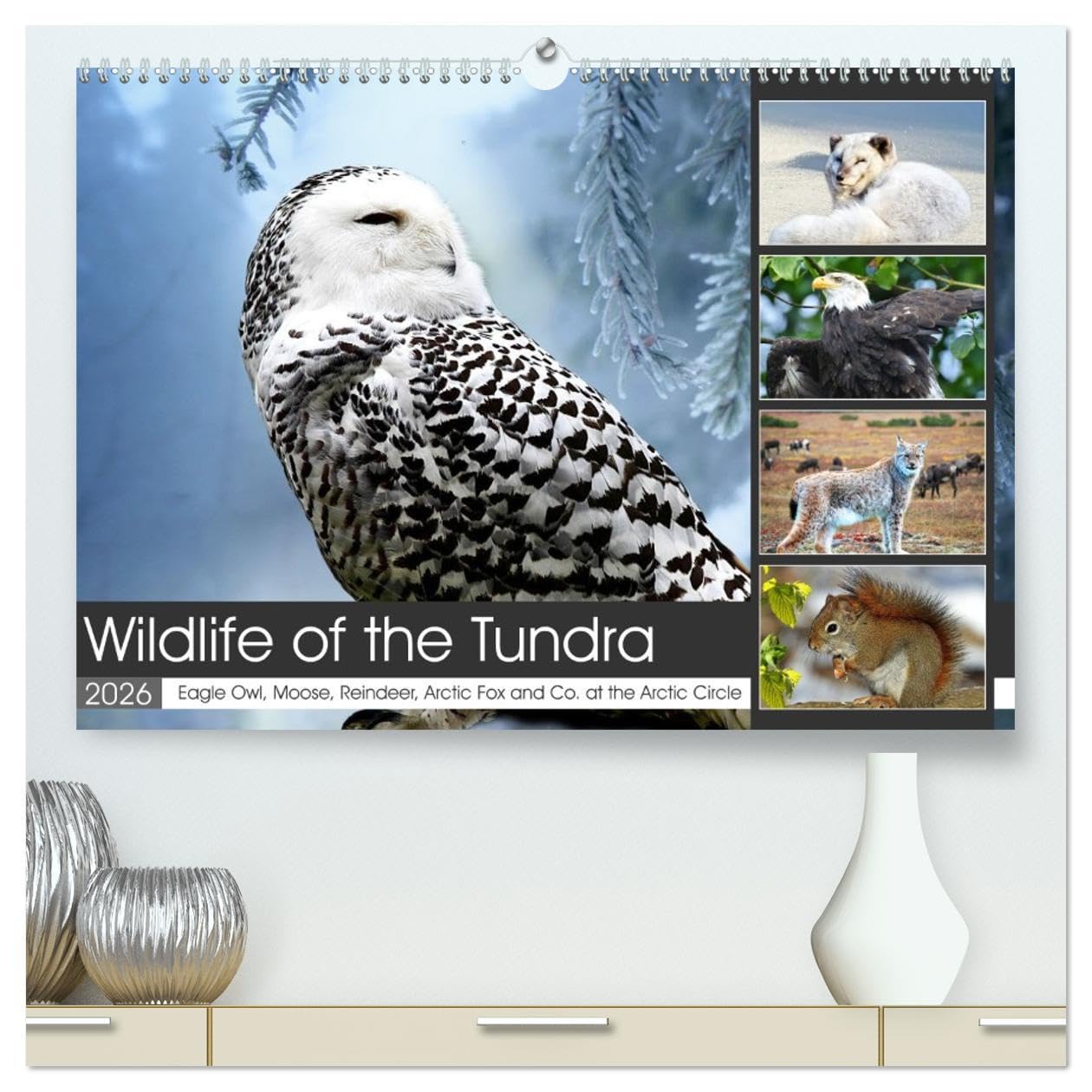 Wildlife of the Tundra (High Quality Premium Wall Calendar 2026 DIN A2 landscape),CALVENDO 12 Month Wall Calendar: Impressive animals in the treeless steppes of the northern hemisphere. Natural Sciences