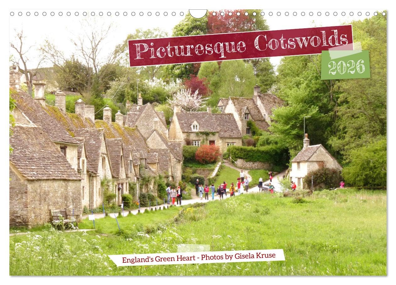 Picturesque Cotswolds (Wall Calendar 2026 DIN A3 landscape), CALVENDO 12 Month Wall Calendar: Scenic views of an outstanding English region Leisure, Home & Garden
