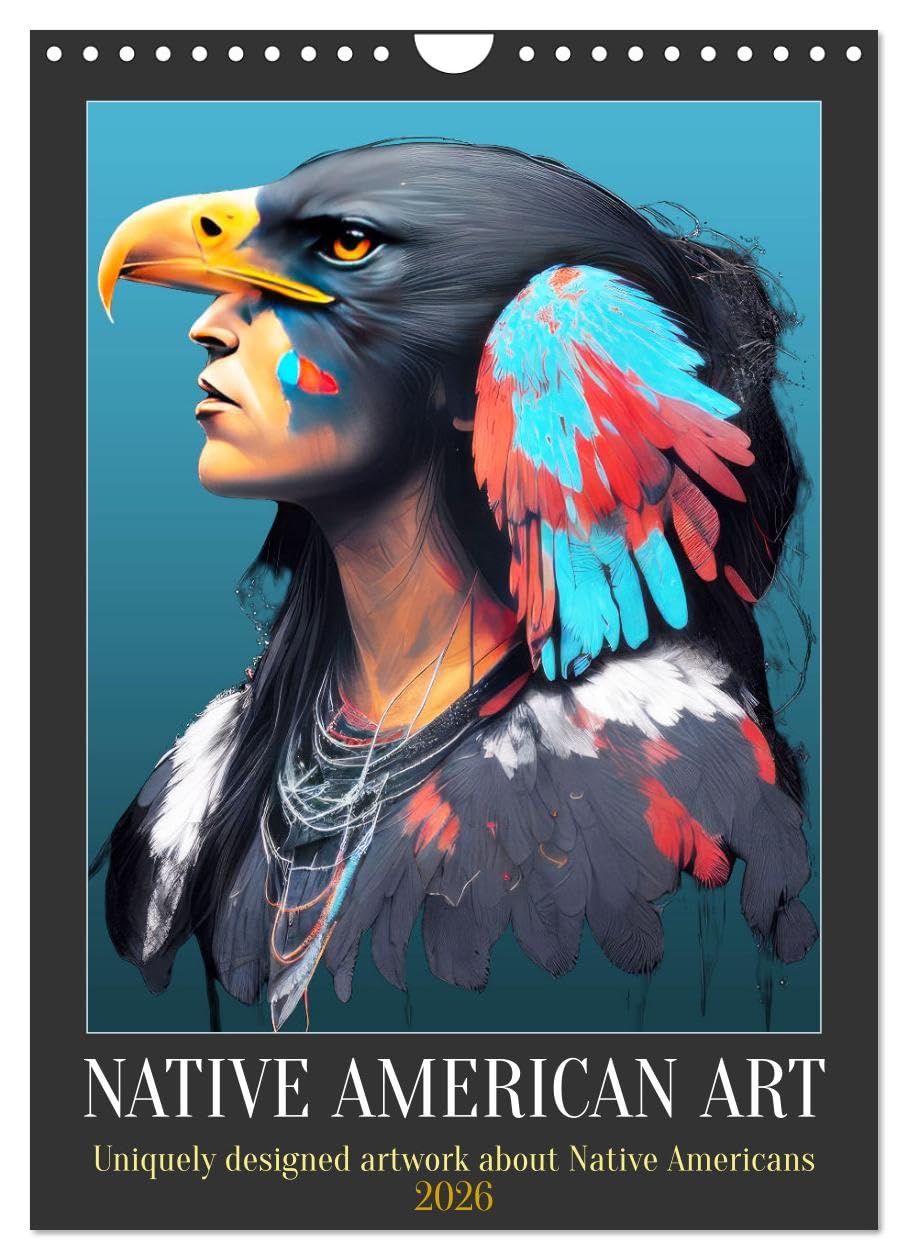 Native American Art (Wall Calendar 2026 DIN A4 portrait), CALVENDO 12 Month Wall Calendar: Uniquely designed artwork of Native Americans Social Sciences