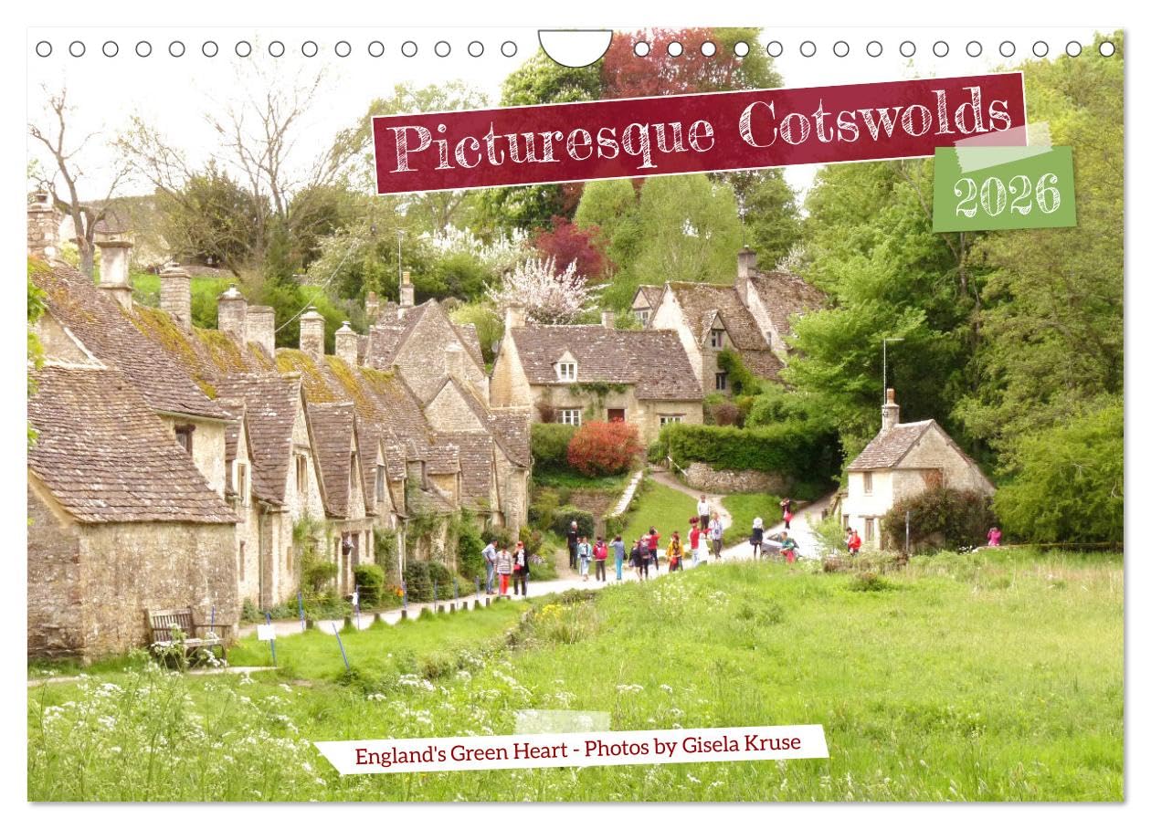 Picturesque Cotswolds (Wall Calendar 2026 DIN A4 landscape), CALVENDO 12 Month Wall Calendar: Scenic views of an outstanding English region Leisure, Home & Garden